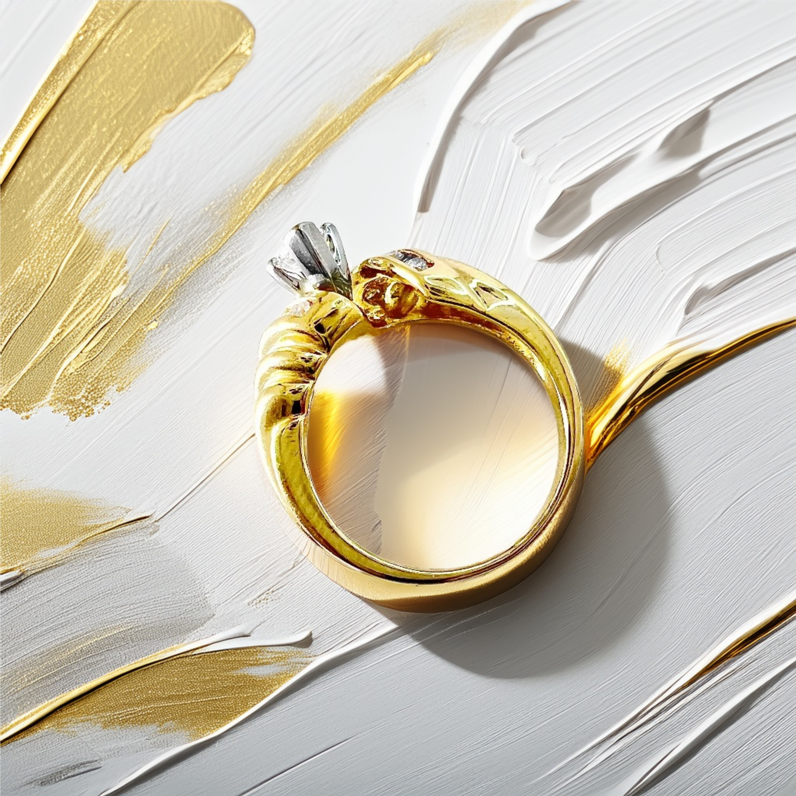 0.50ct Marquise-Cut Vintage Diamond Engagement Ring