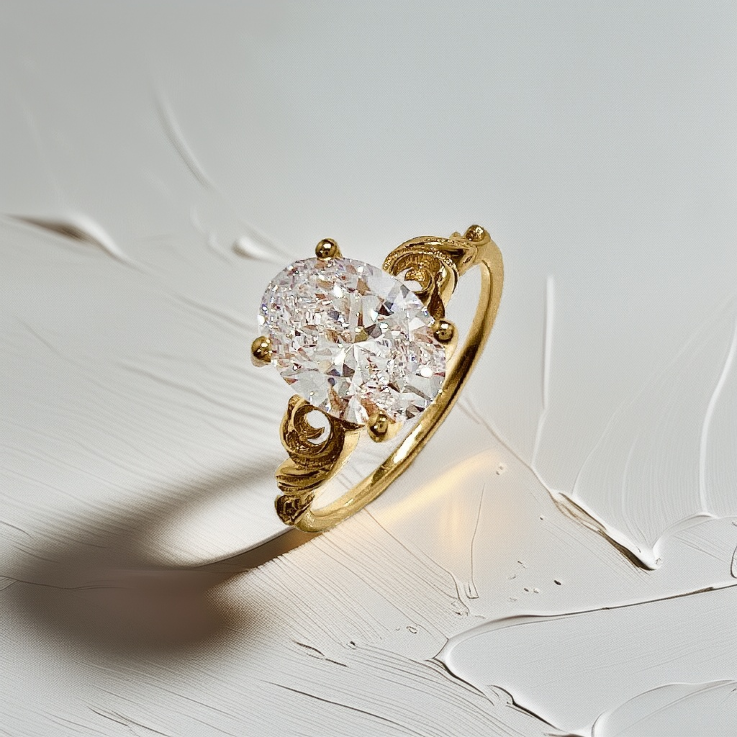 1.50ct Oval Diamond | Vintage Inspired Engagement Ring