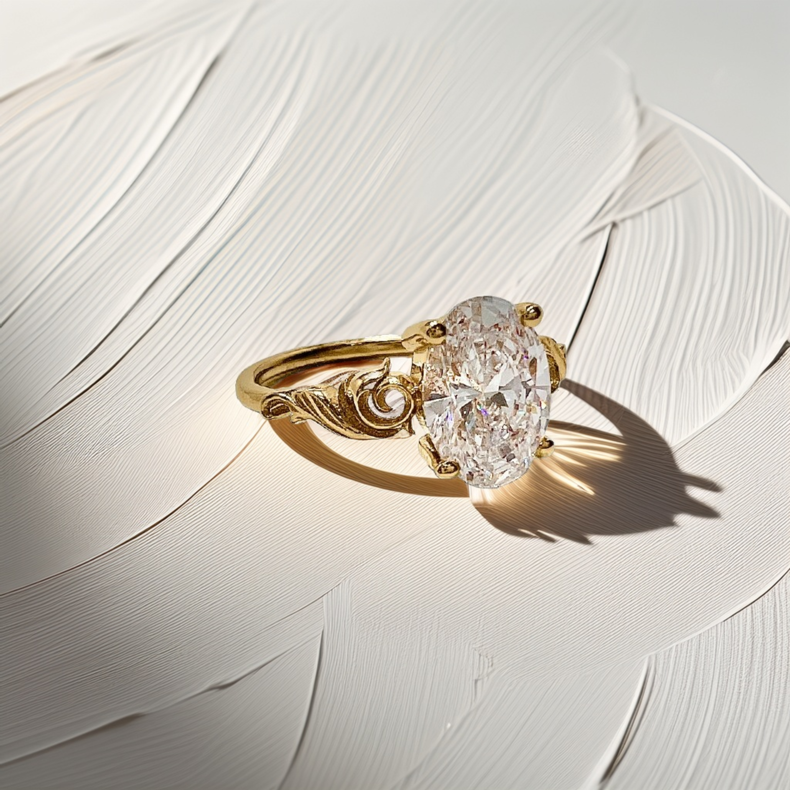 1.50ct Oval Diamond | Vintage Inspired Engagement Ring