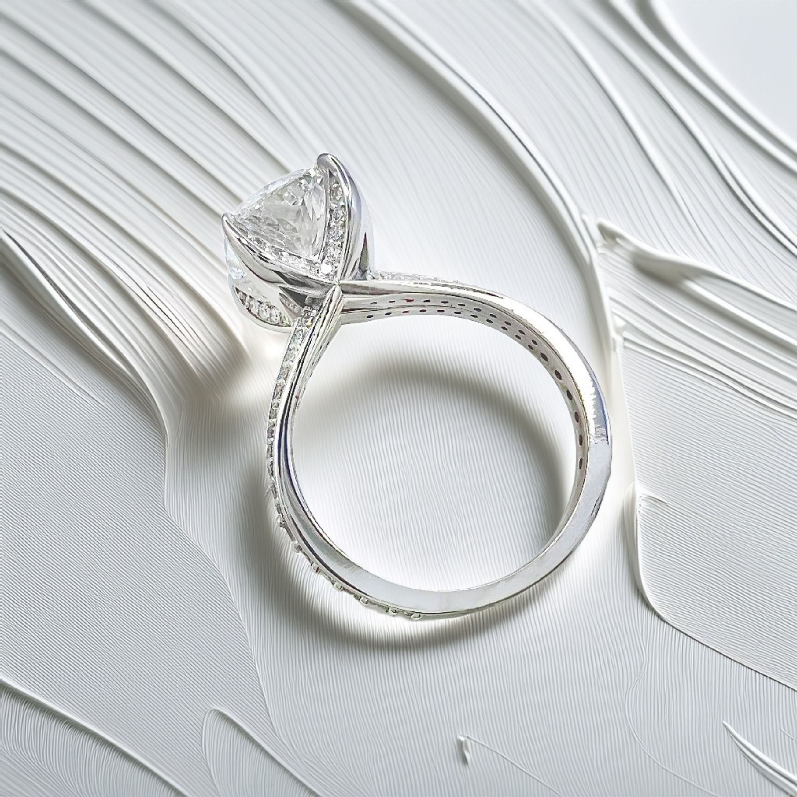3-Carat Cushion-Shaped Engagement Ring | Hidden Halo