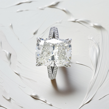 3-Carat Cushion-Shaped Engagement Ring | Hidden Halo