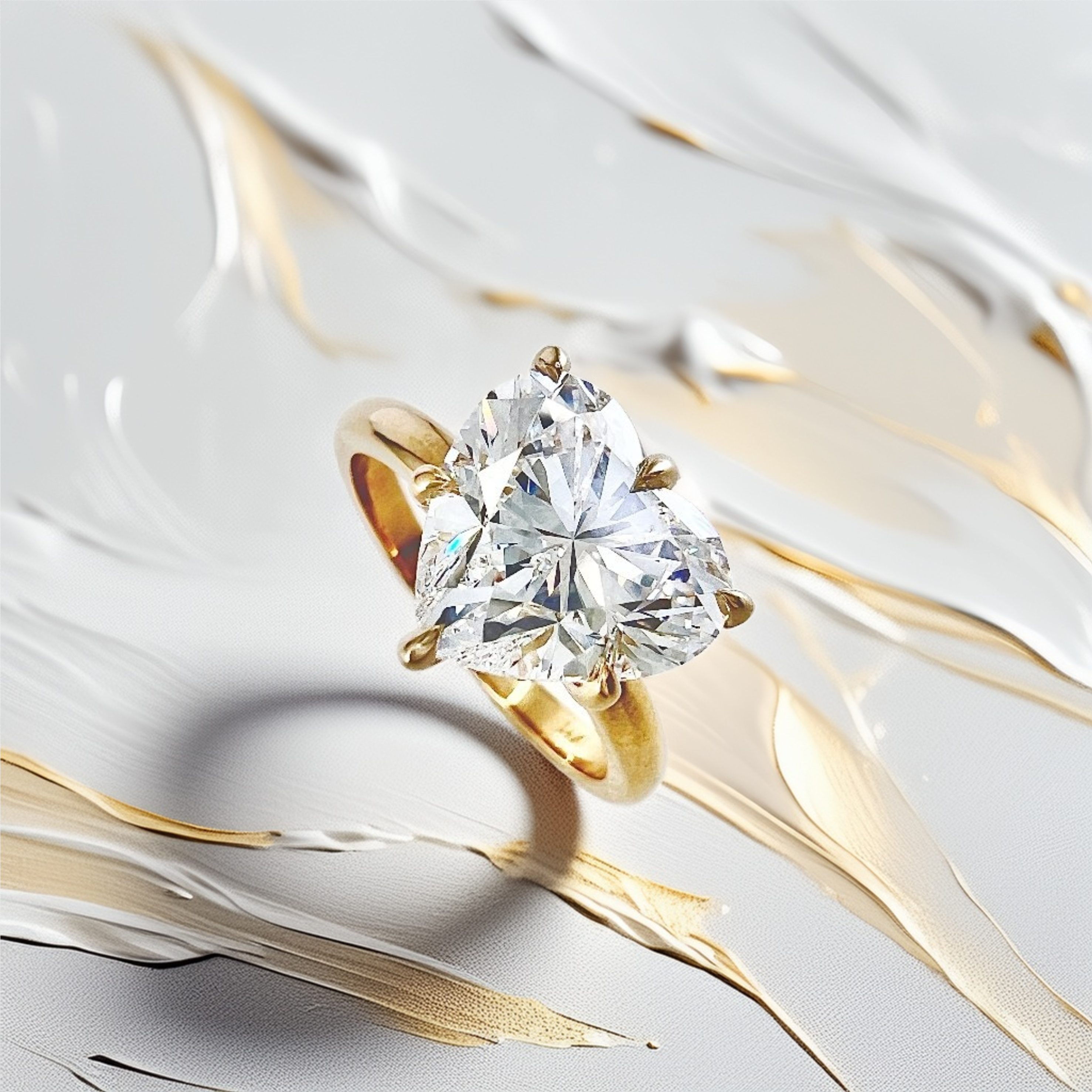 3-Carat Heart-Shaped Engagement Ring | Hidden Halo