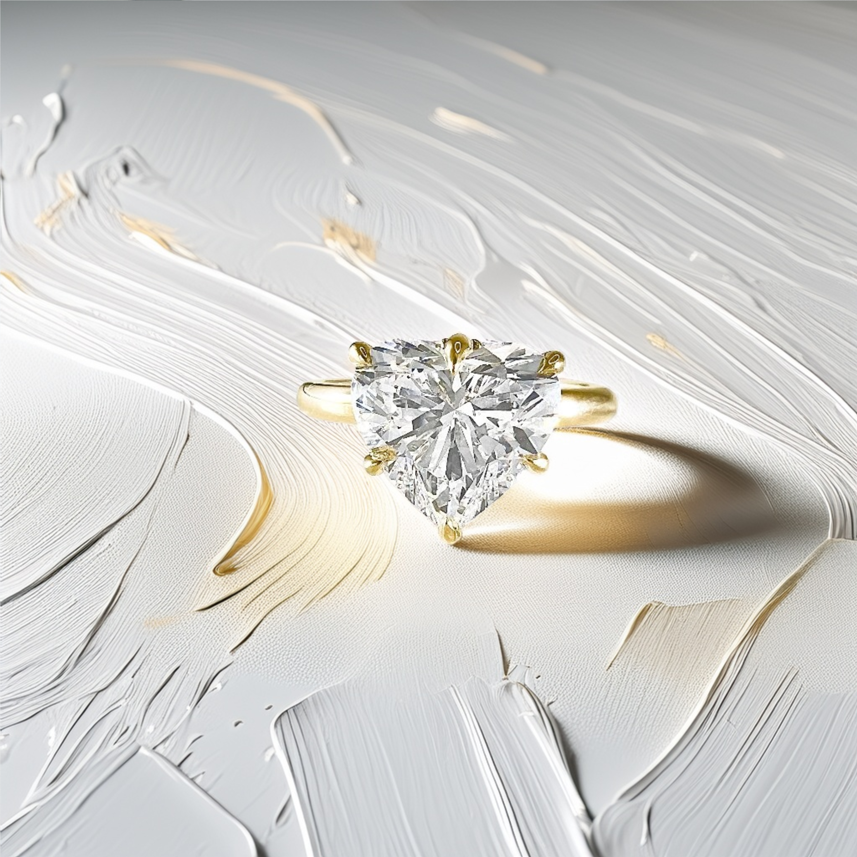 3-Carat Heart-Shaped Engagement Ring | Hidden Halo