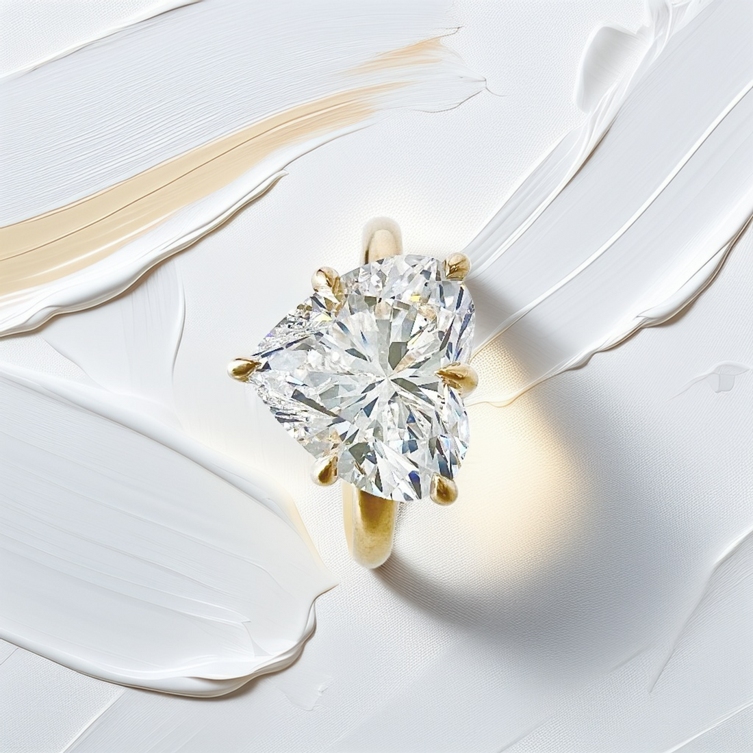 3-Carat Heart-Shaped Engagement Ring | Hidden Halo