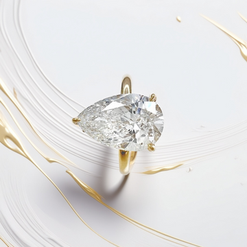 3-Carat Pear-Shaped Engagement Ring | Hidden Halo