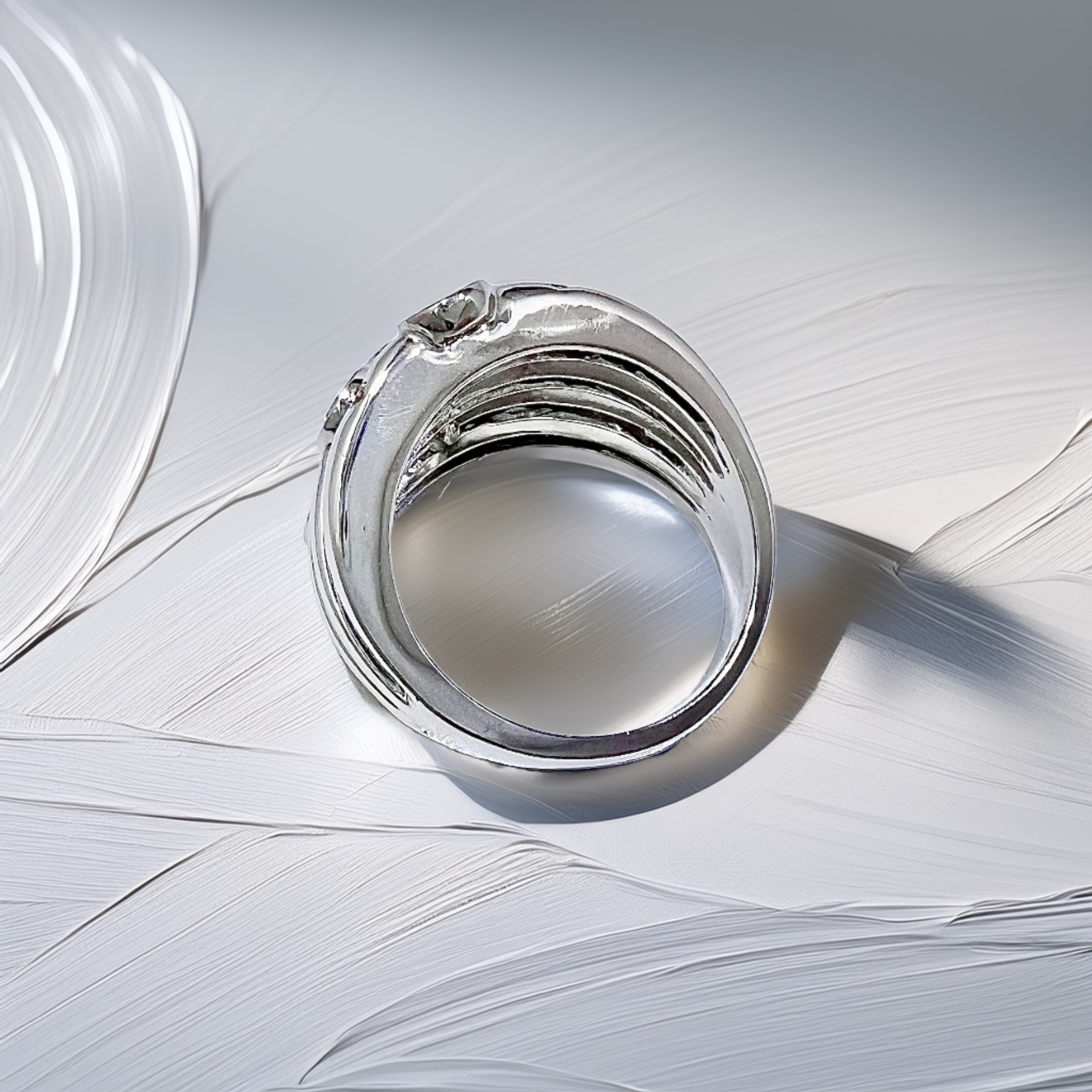 Bezel Diamond Cocktail Ring 3.50tcw