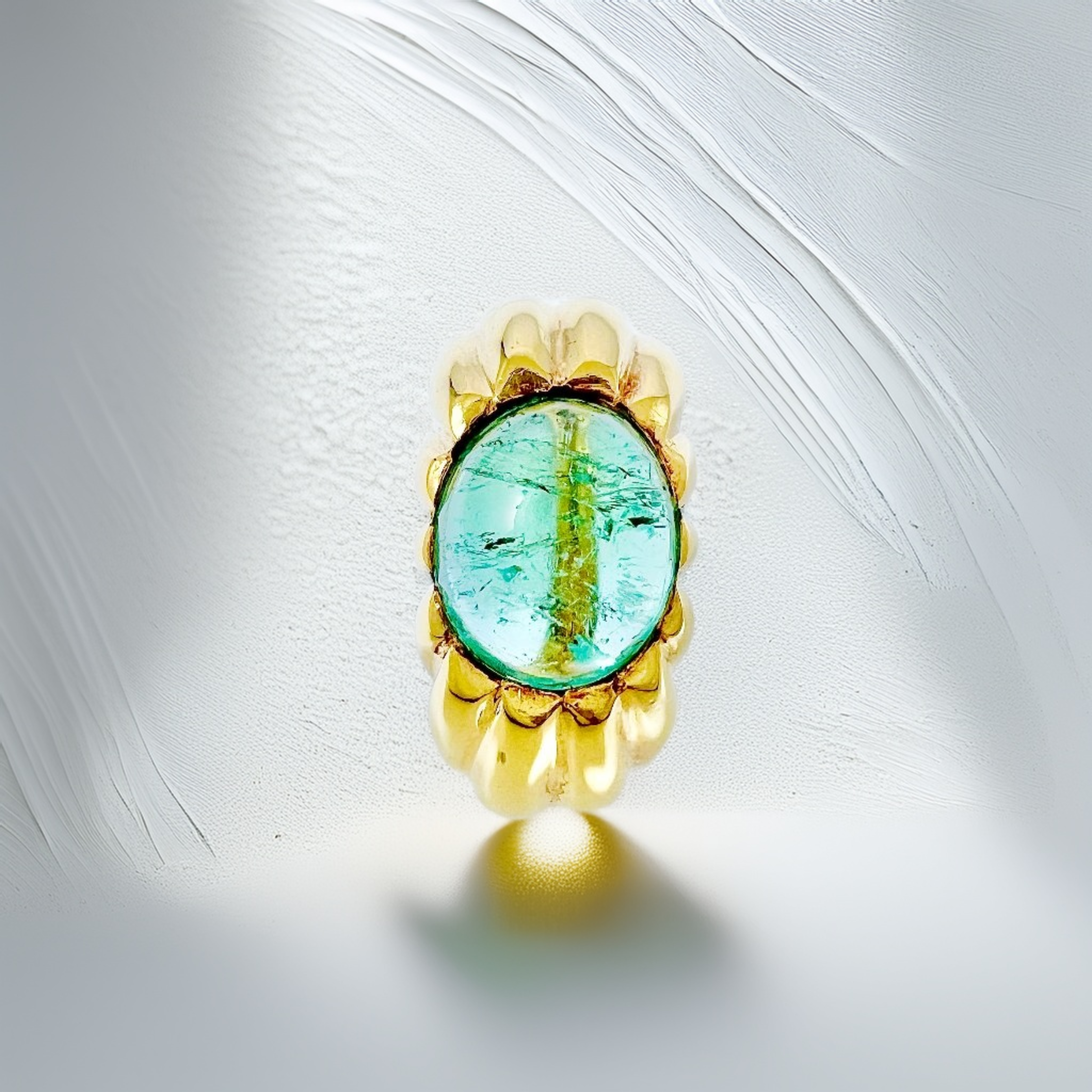 Cabochon Tourmaline Statement Ring