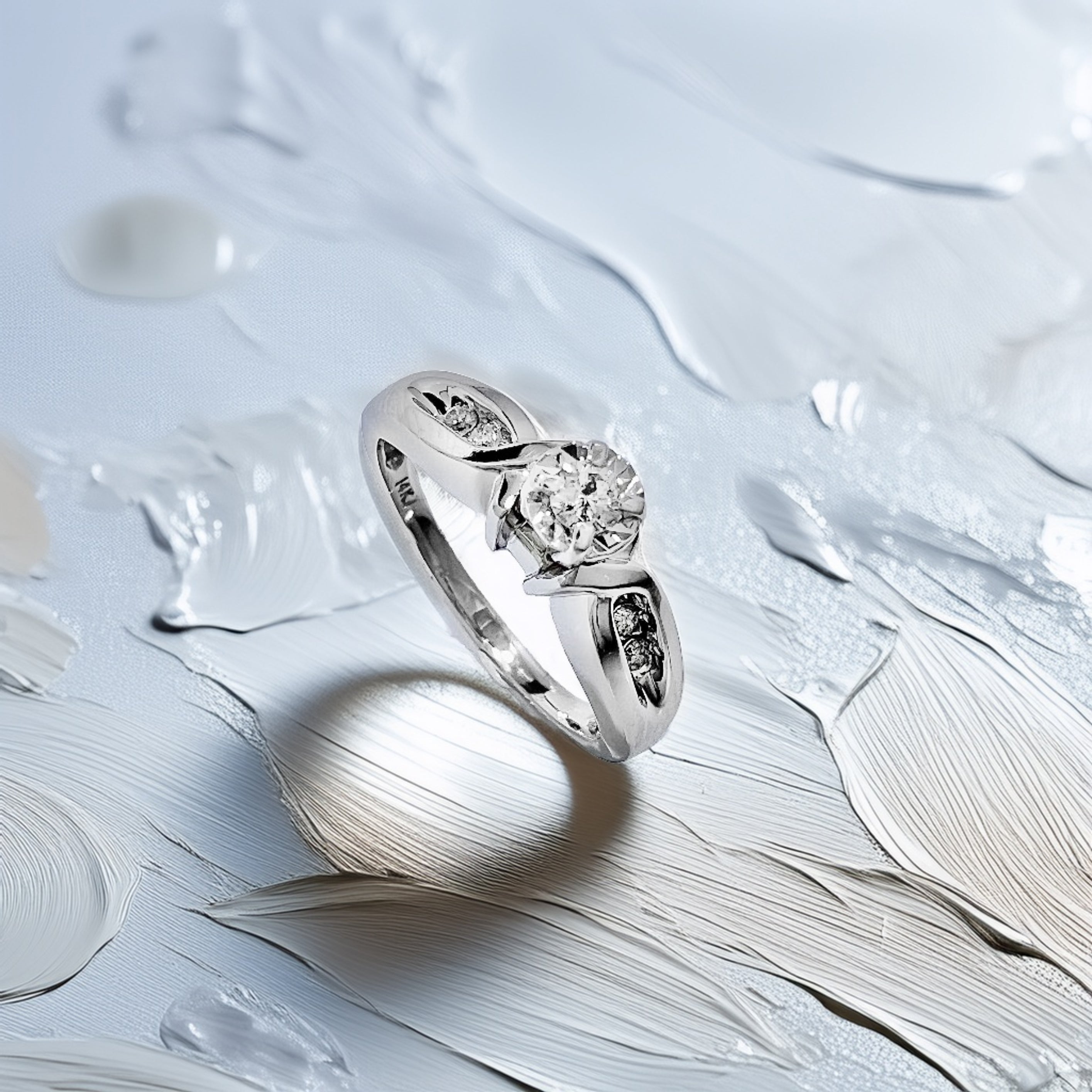 Vintage Diamond Engagement Ring 0.10ct