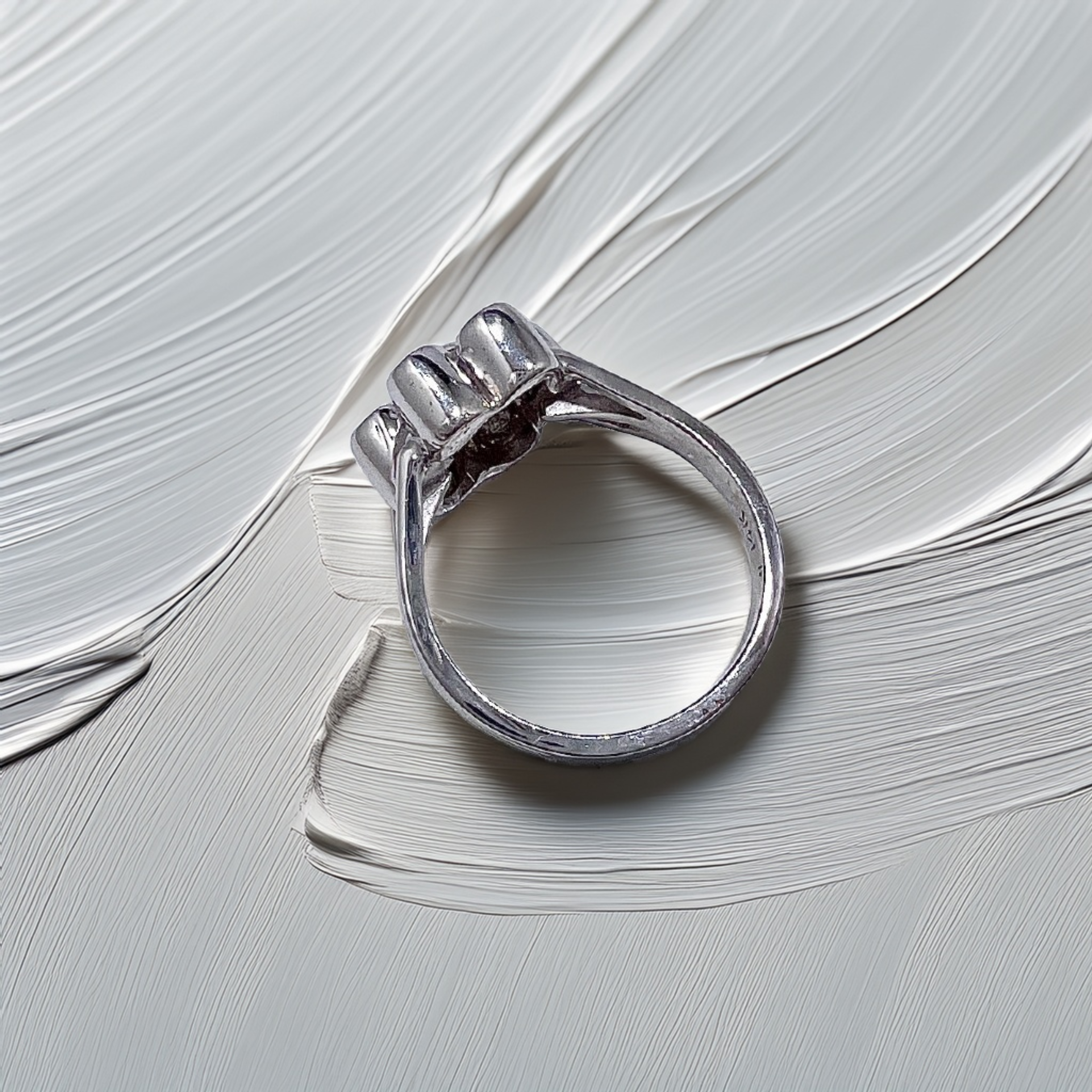 Bezel Flower Diamond Ring  | 0.62 tcw Floral Cluster Statement