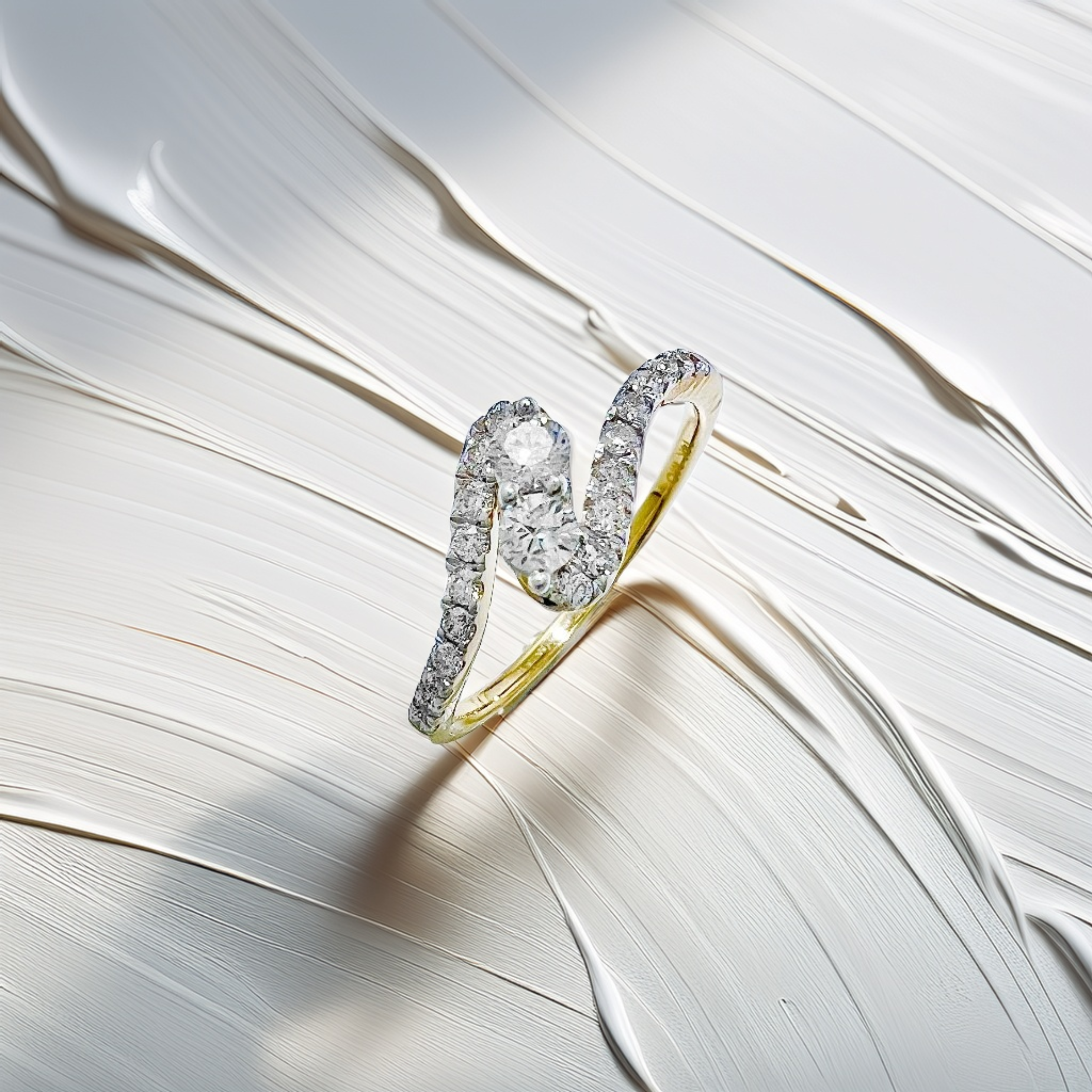 Bypass Diamond Ring 0.53tcw