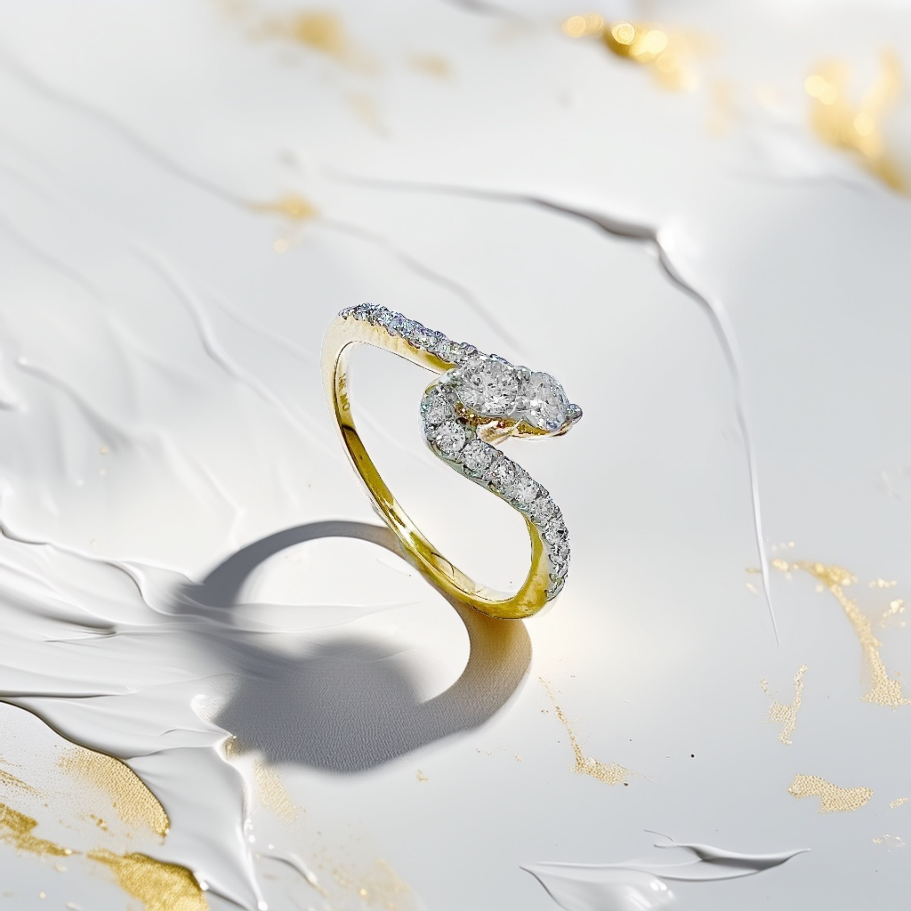 Bypass Diamond Ring 0.53tcw