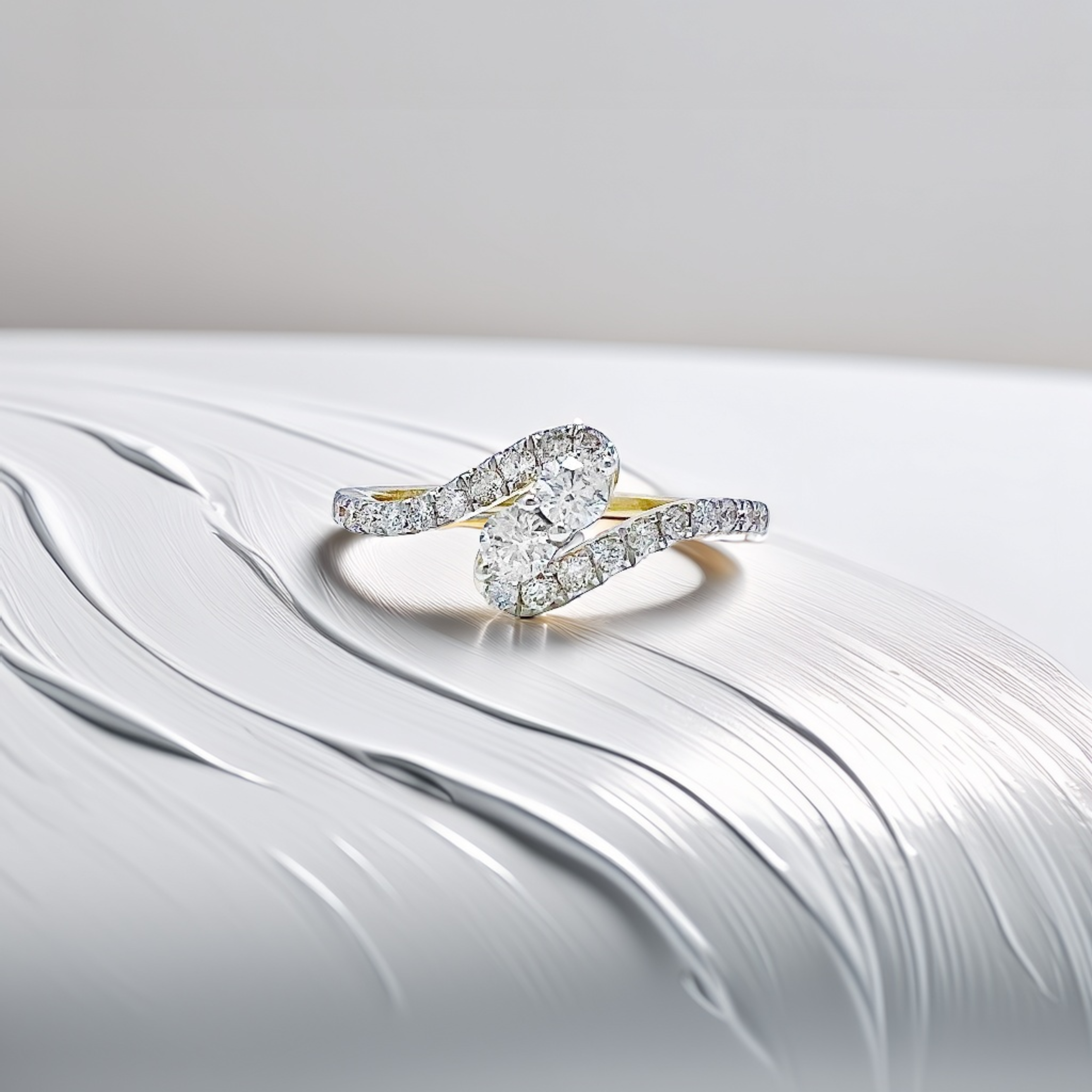 Bypass Diamond Ring 0.53tcw