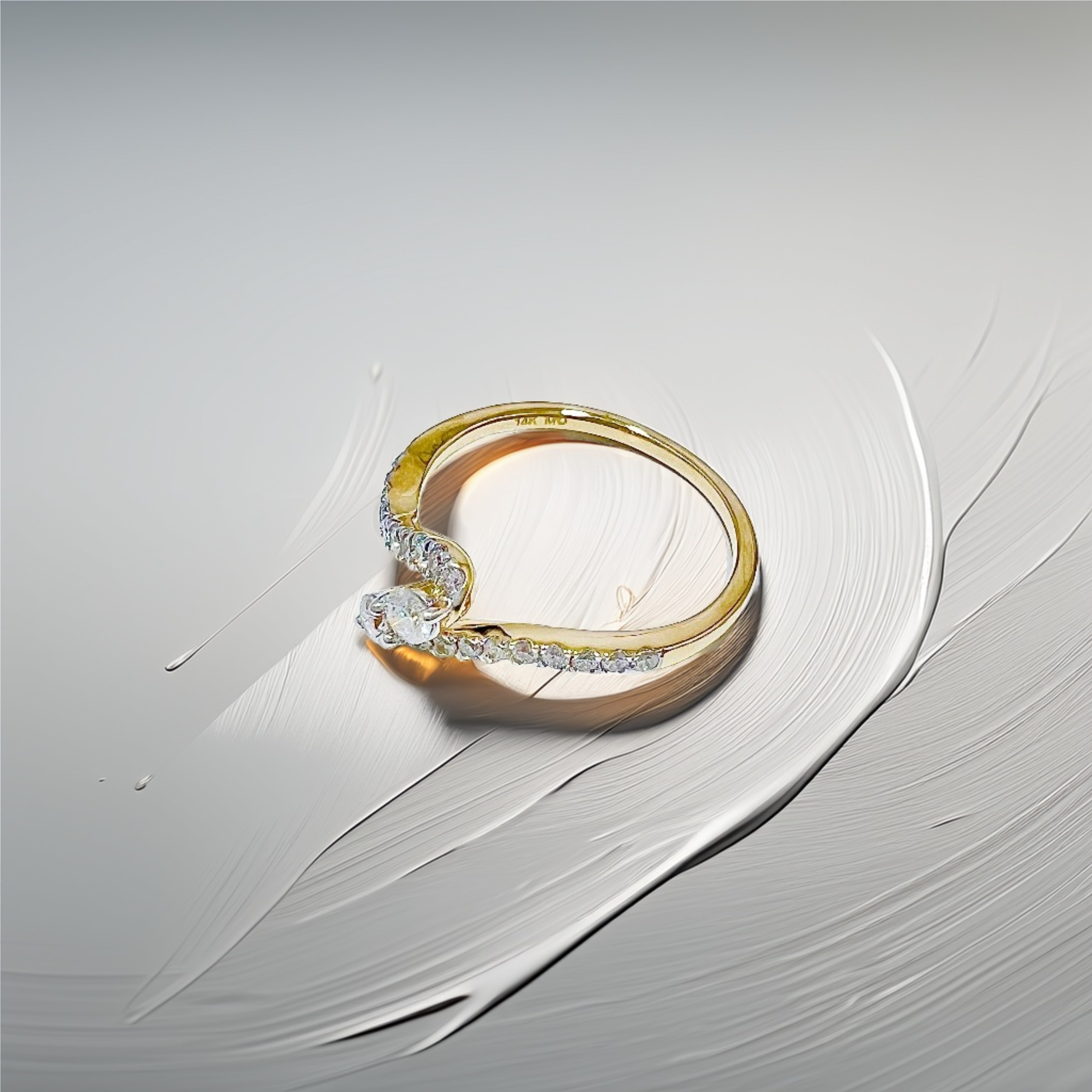Bypass Diamond Ring 0.53tcw