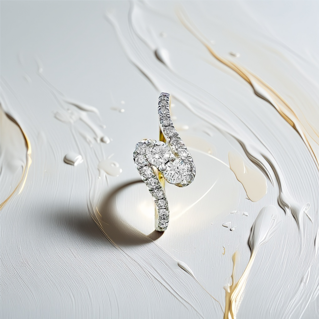 Bypass Diamond Ring 0.53tcw