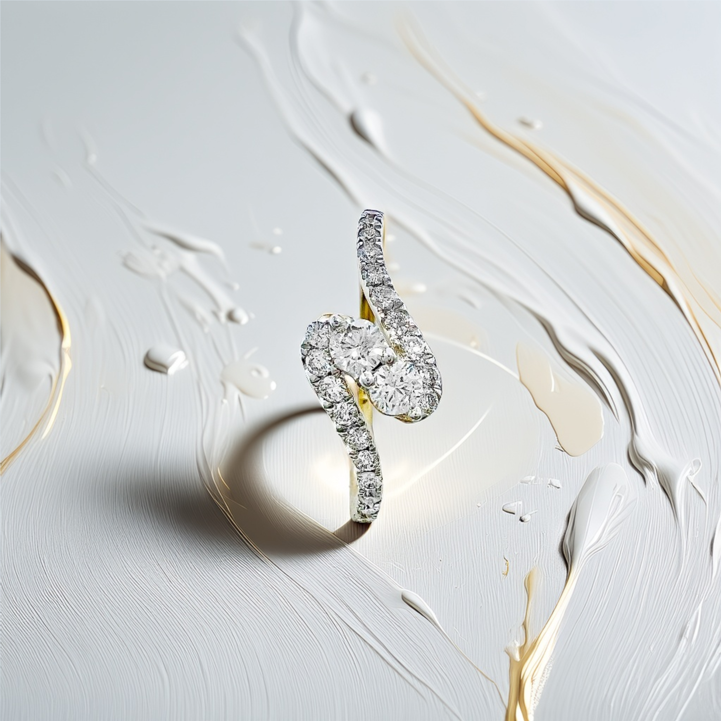 Bypass Diamond Ring 0.53tcw