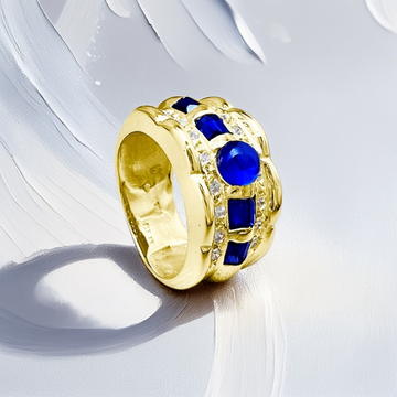 Cabochon Sapphire Ring 1.60tcw