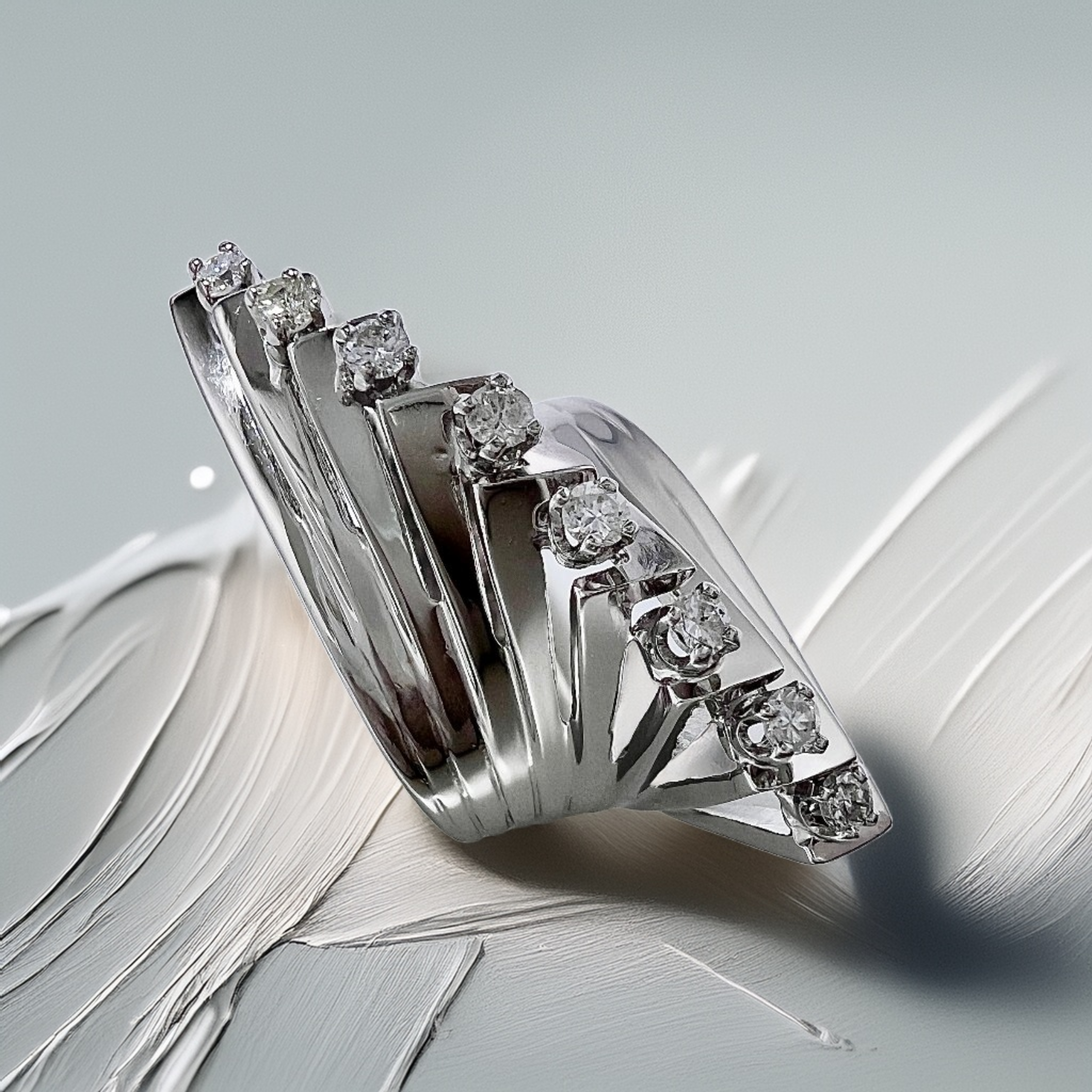 Diamond Cocktail Ring | Substantial 11.75g Statement Ring