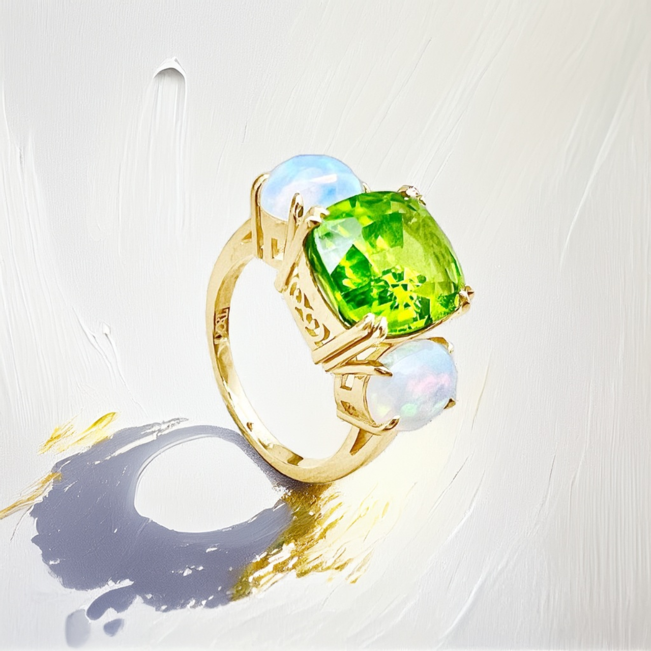 Plena Natura | Opal And Peridot Ring