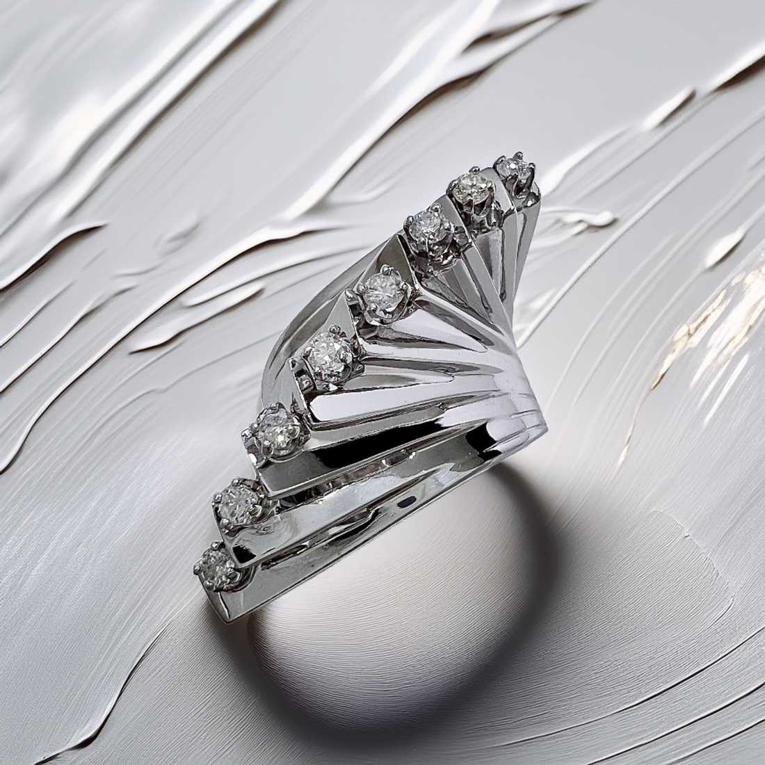 Diamond Cocktail Ring | Substantial 11.75g Statement Ring