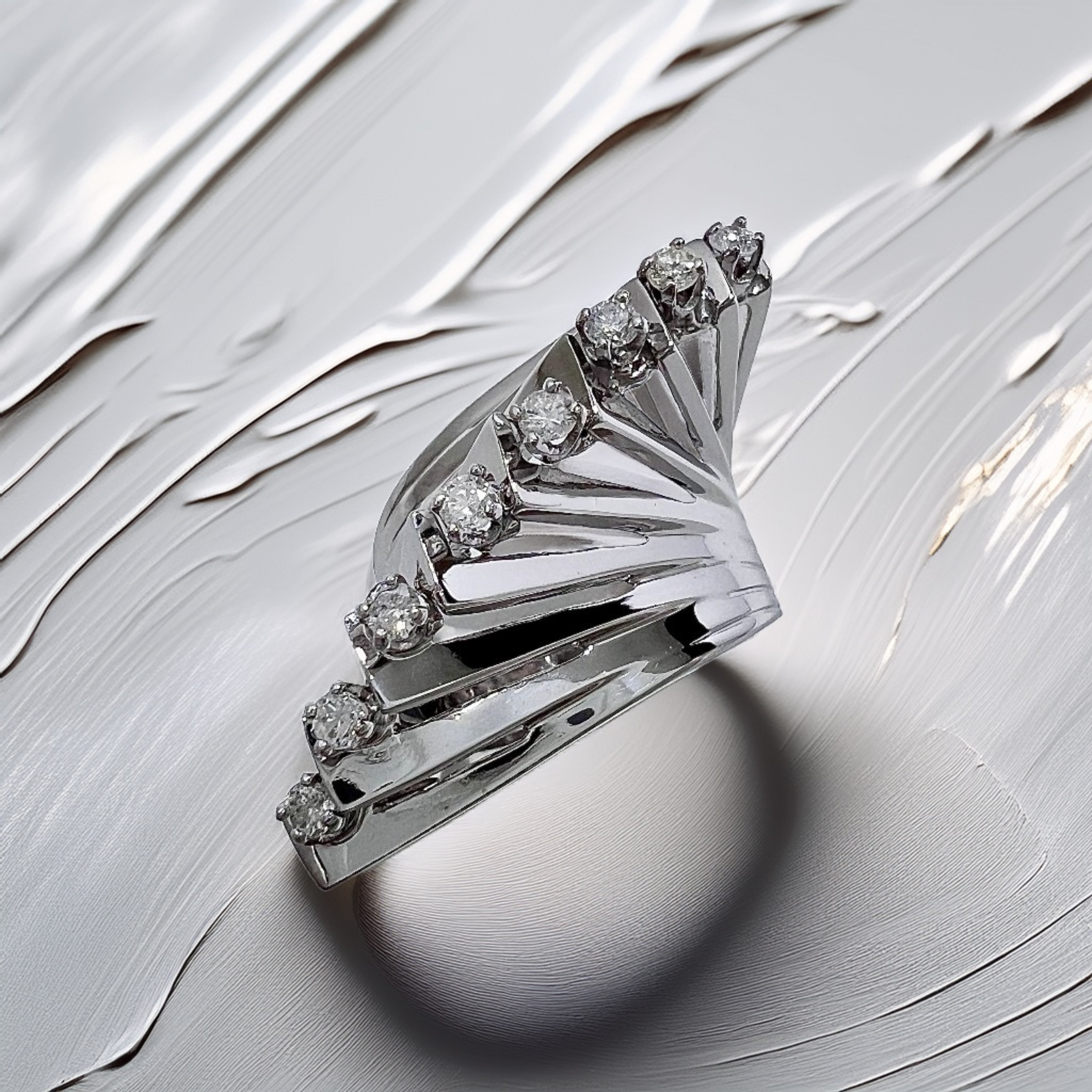 Diamond Cocktail Ring | Substantial 11.75g Statement Ring