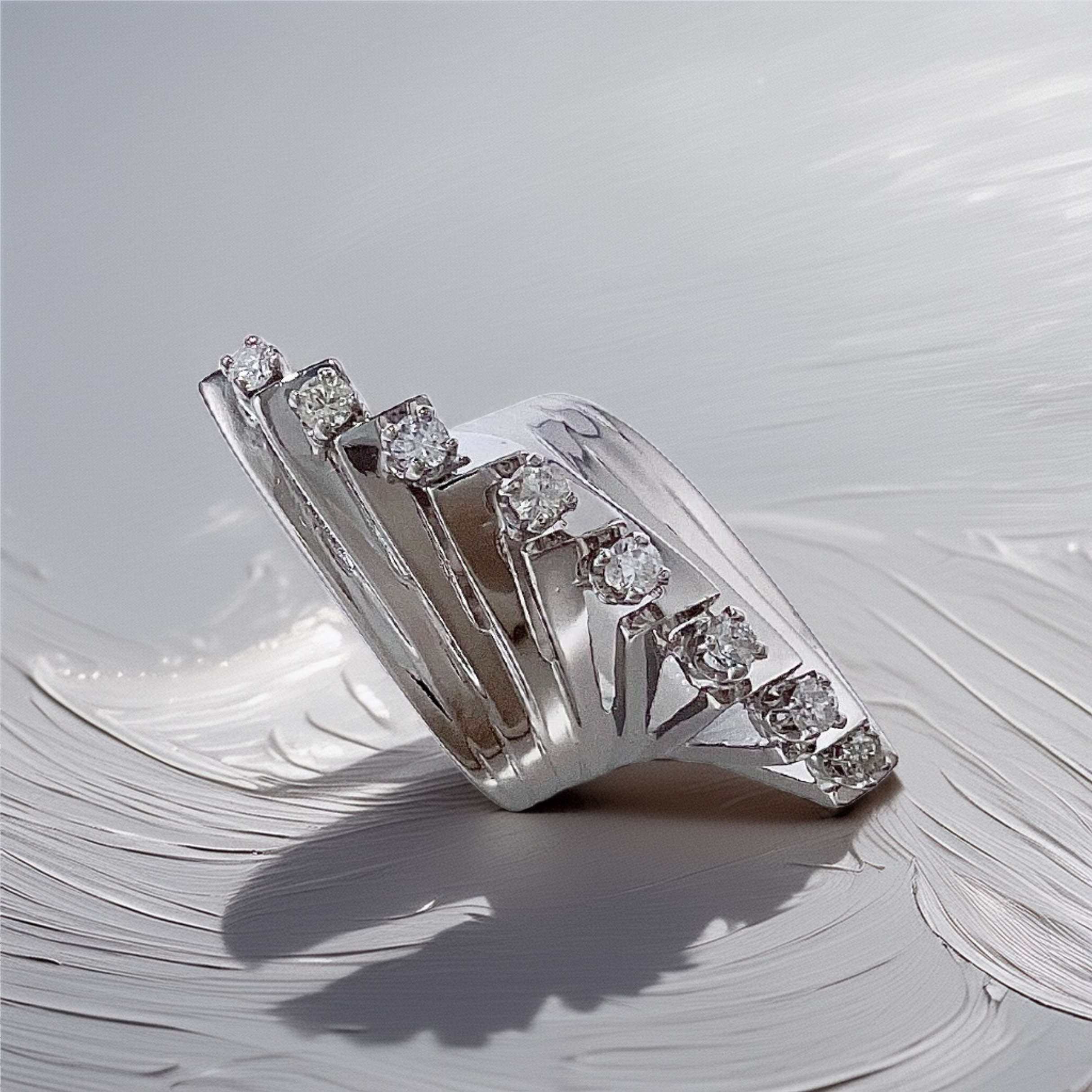 Diamond Cocktail Ring | Substantial 11.75g Statement Ring