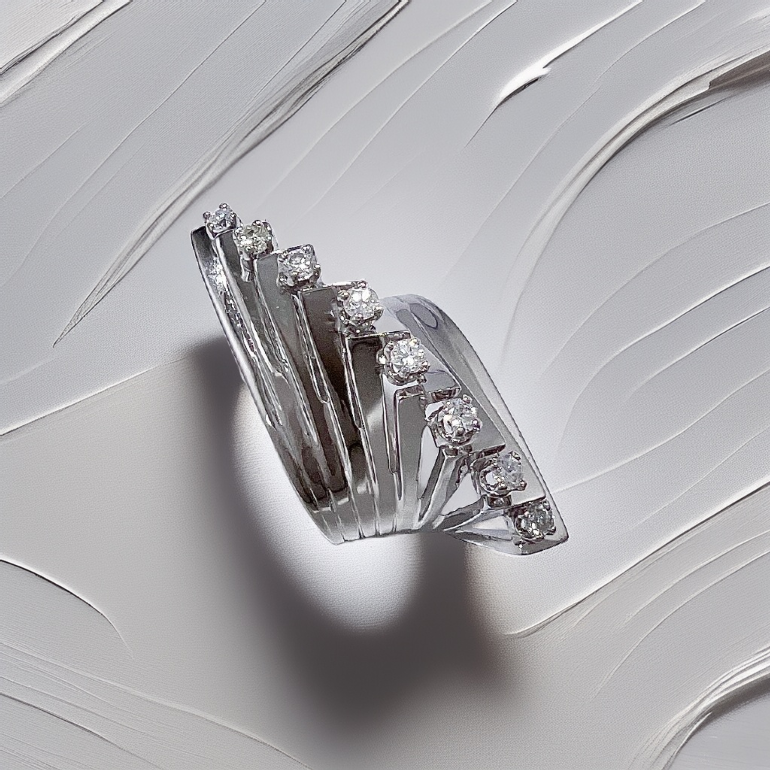 Diamond Cocktail Ring | Substantial 11.75g Statement Ring