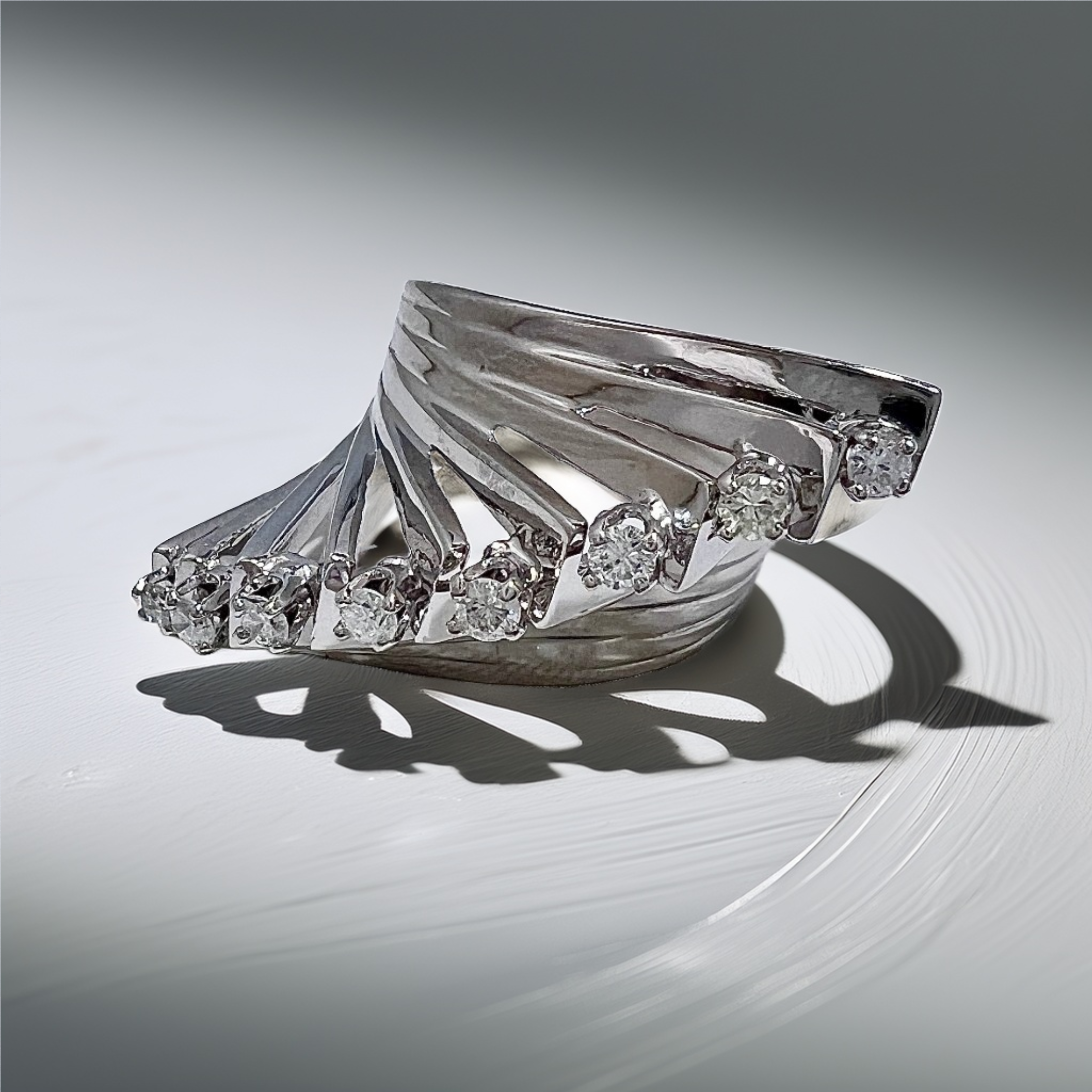 Diamond Cocktail Ring | Substantial 11.75g Statement Ring