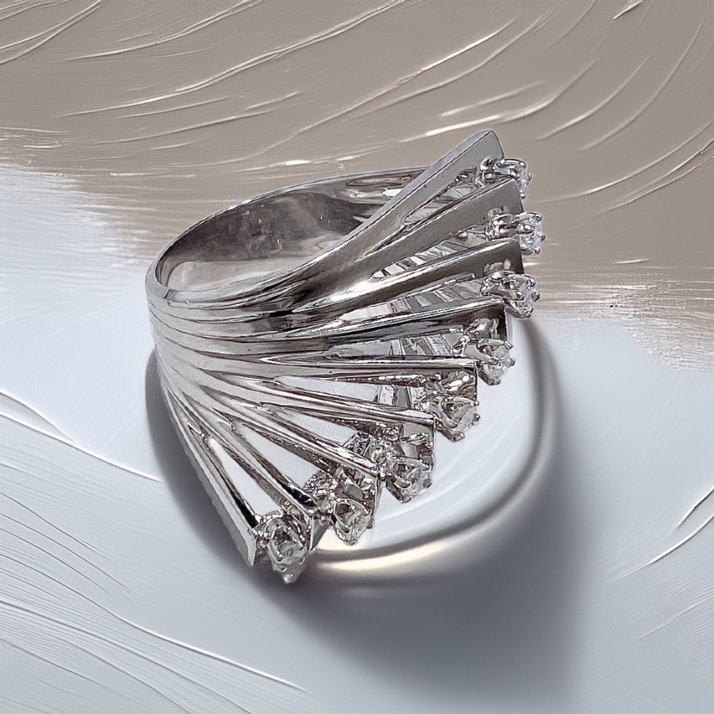 Diamond Cocktail Ring | Substantial 11.75g Statement Ring