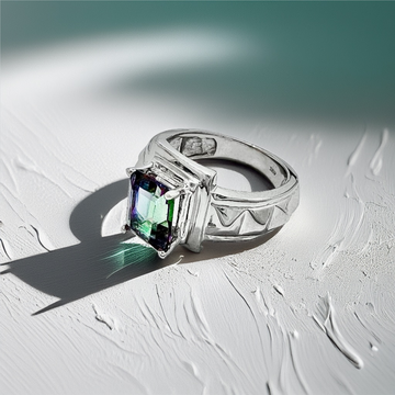 Mystic Topaz Ring | Dimensional Design