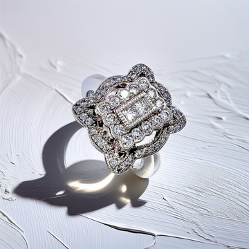 Vintage-Inspired Diamond Ring 0.82tcw