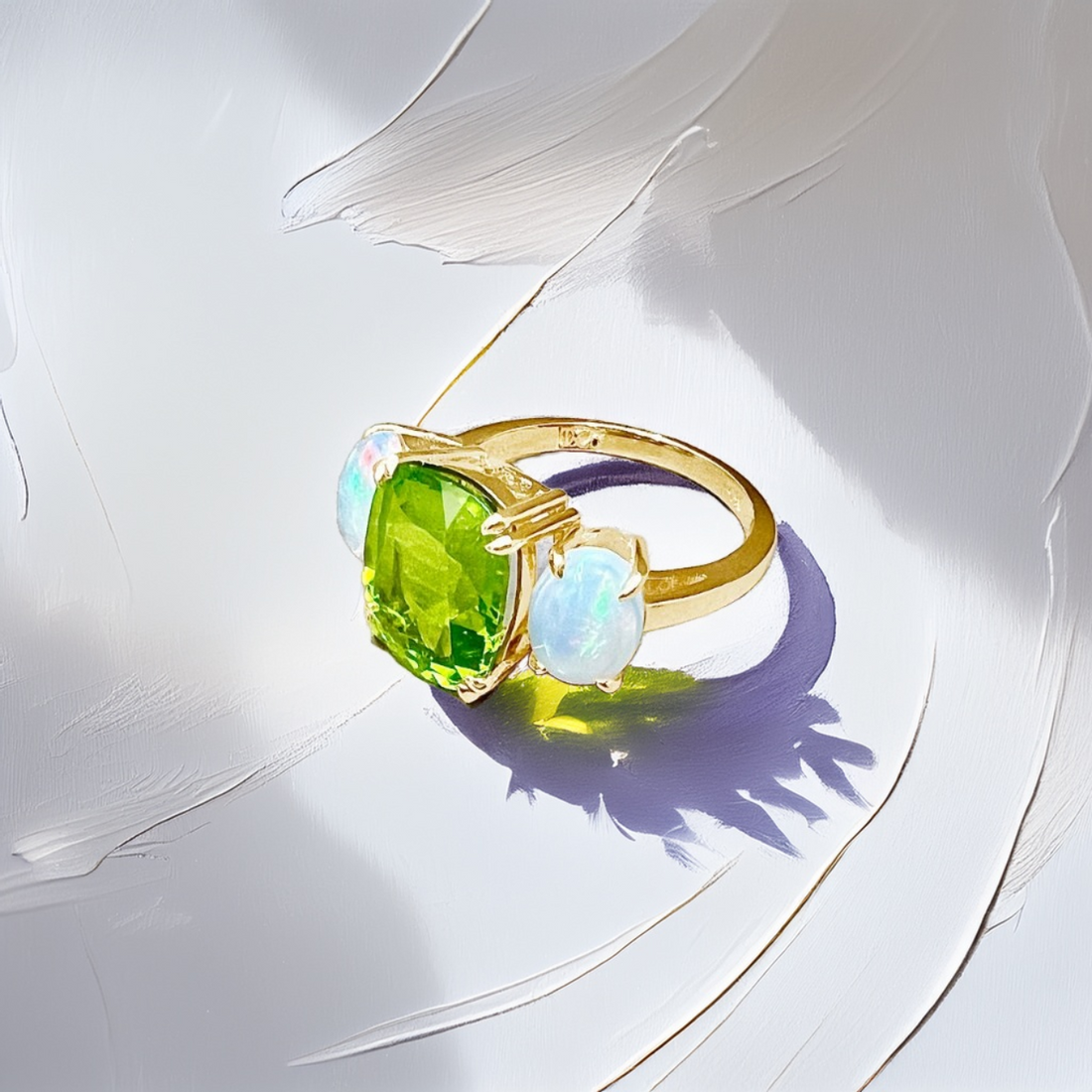 Plena Natura | Opal And Peridot Ring