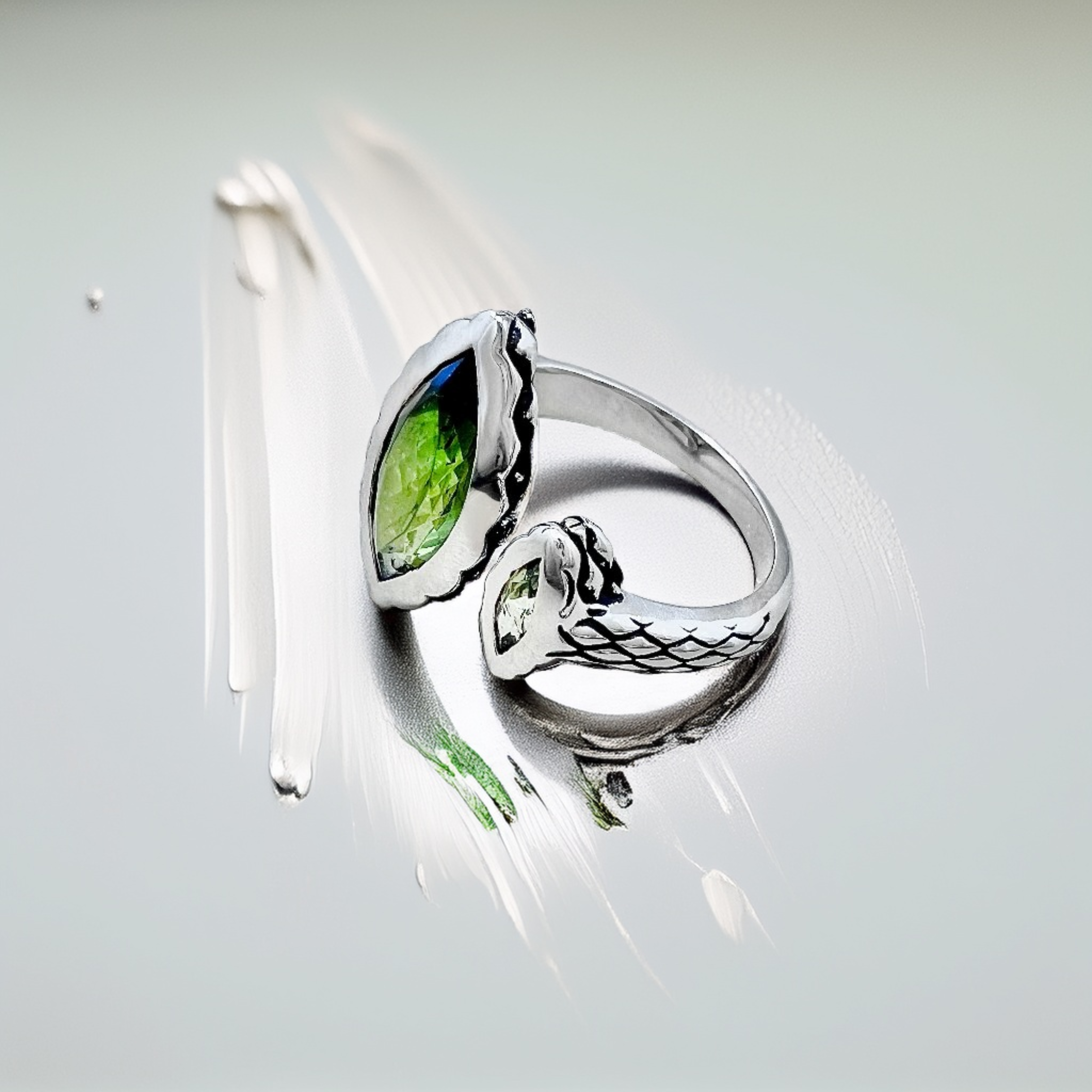 Serpents Eye Of Life | Tourmaline Statement Ring