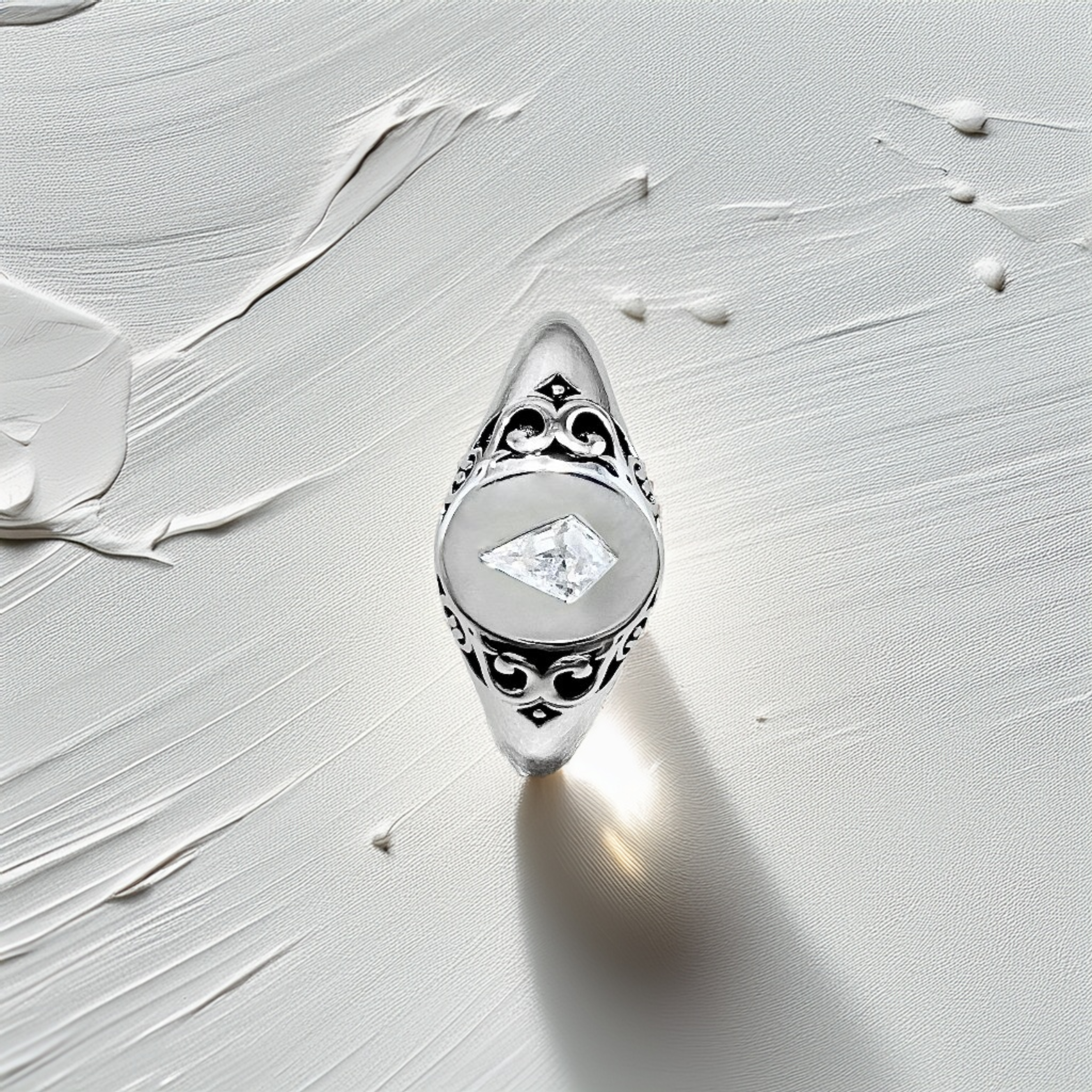 Kite Shaped Signet Ring | Antique-Inspired