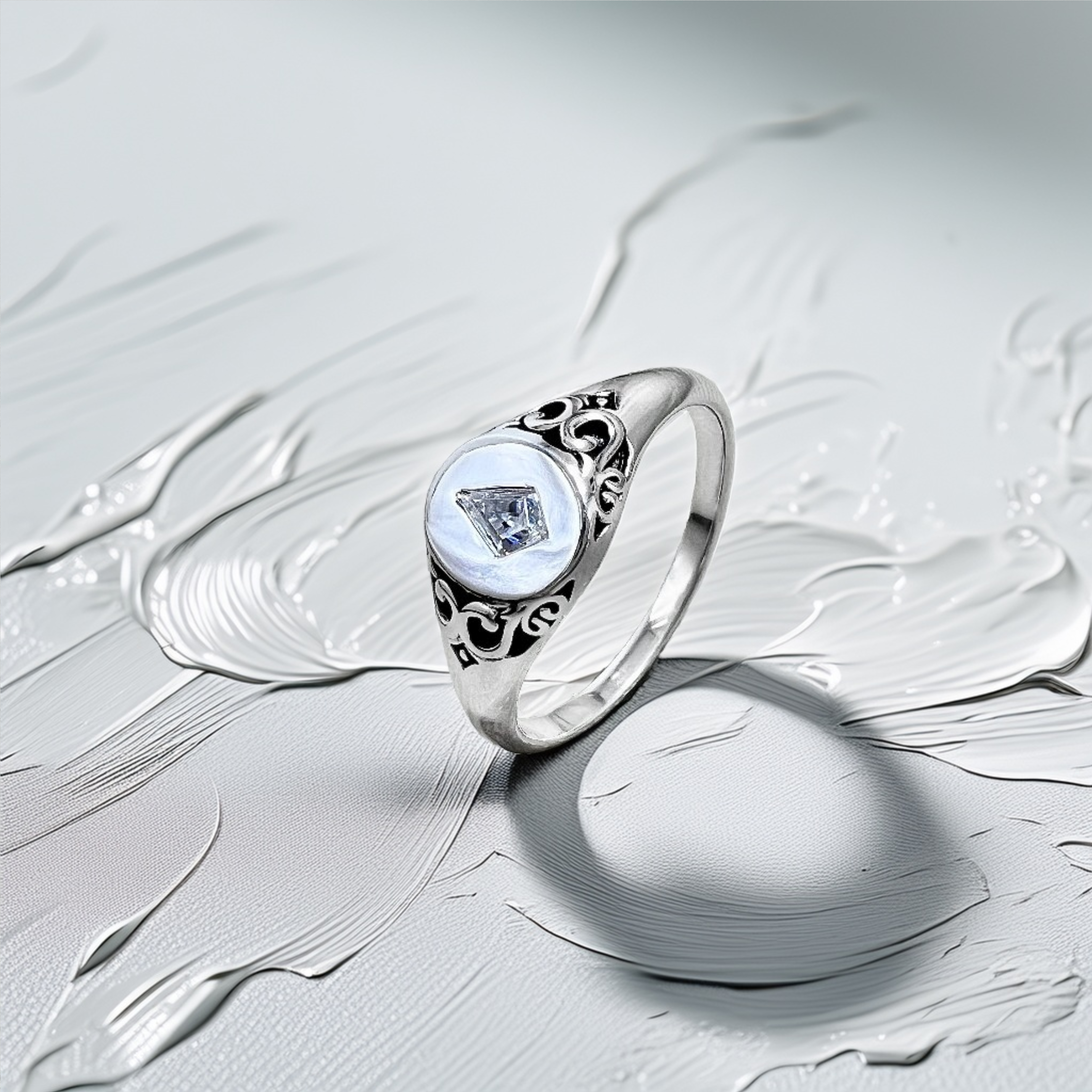 Kite Shaped Signet Ring | Antique-Inspired