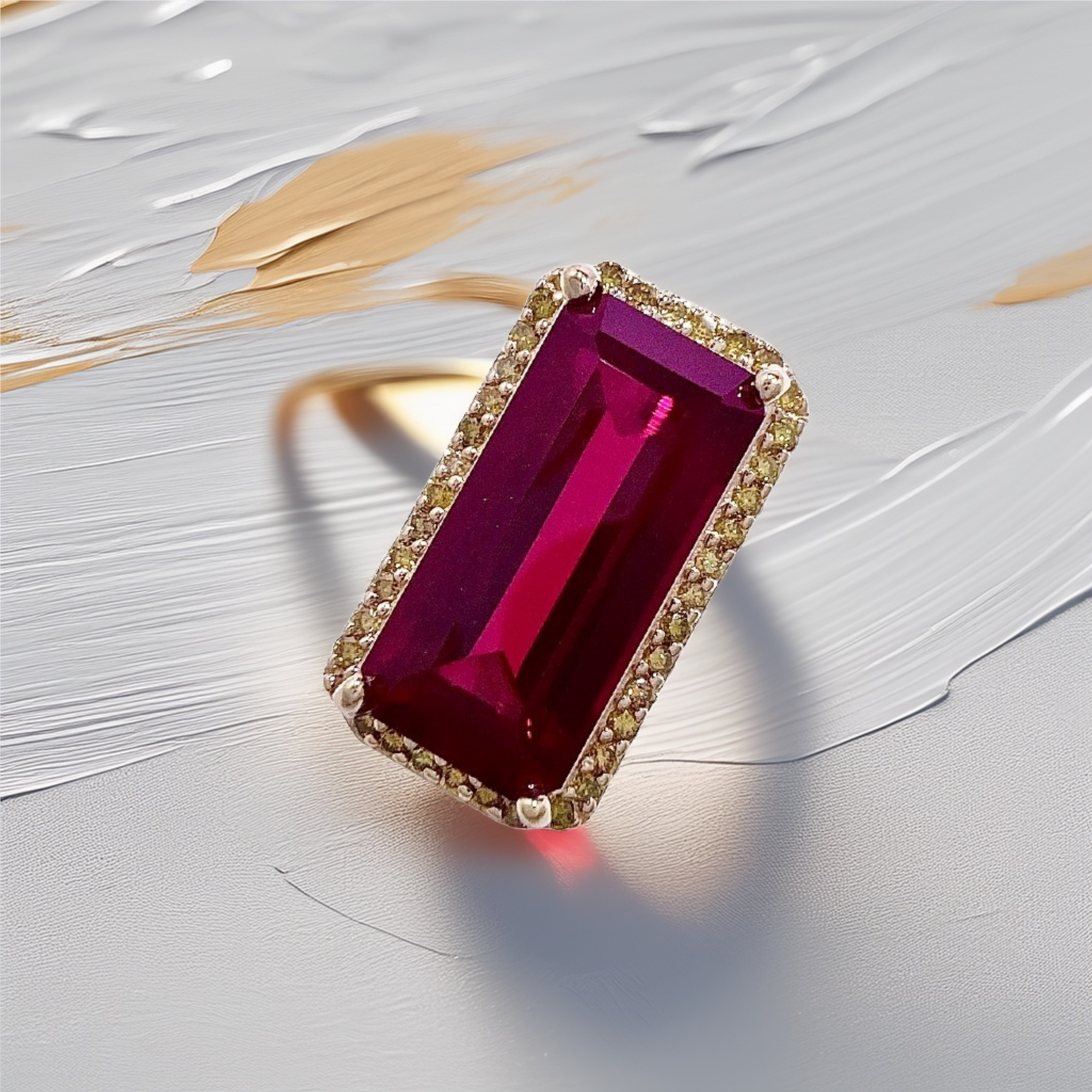 East West Ruby Statement Ring