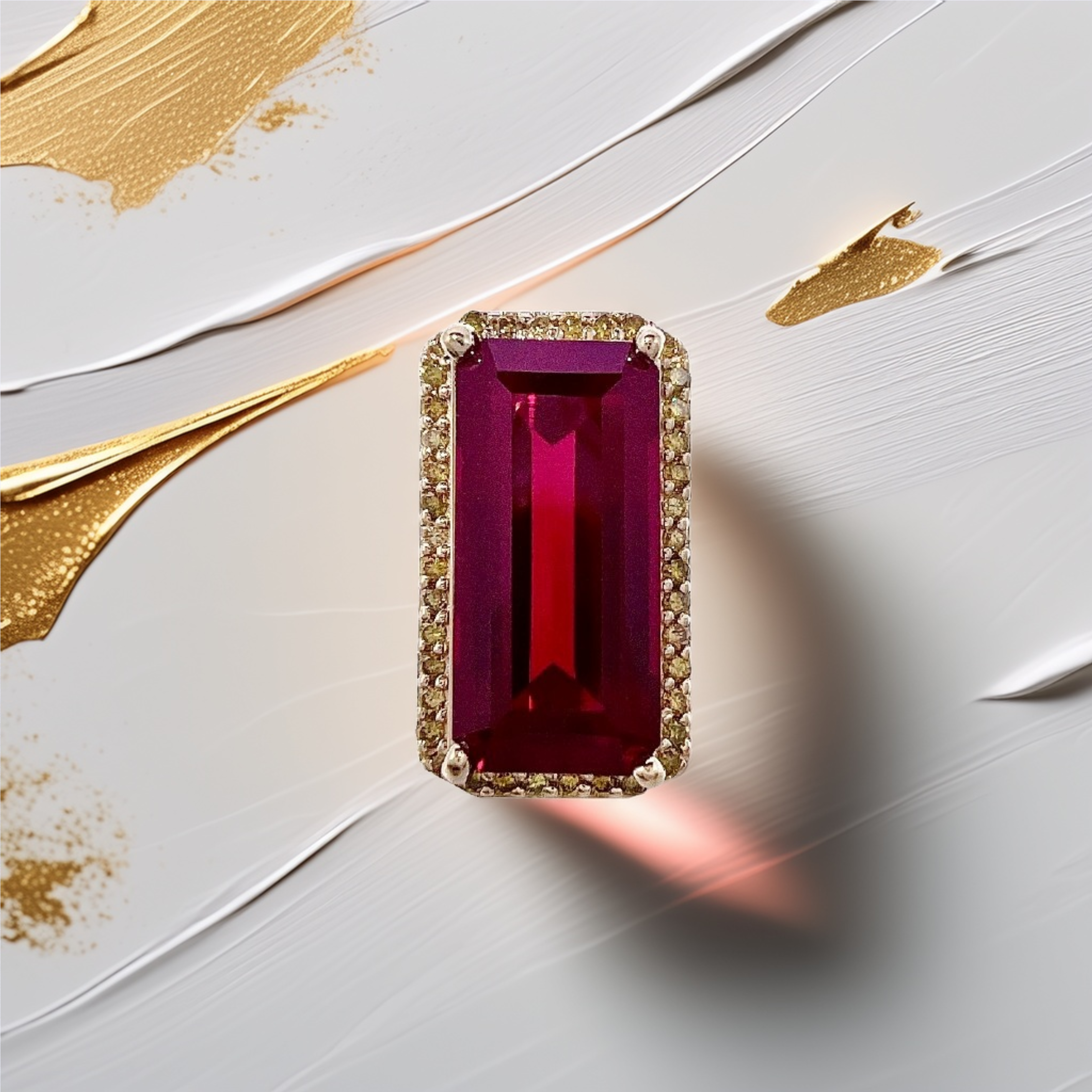 East West Ruby Statement Ring