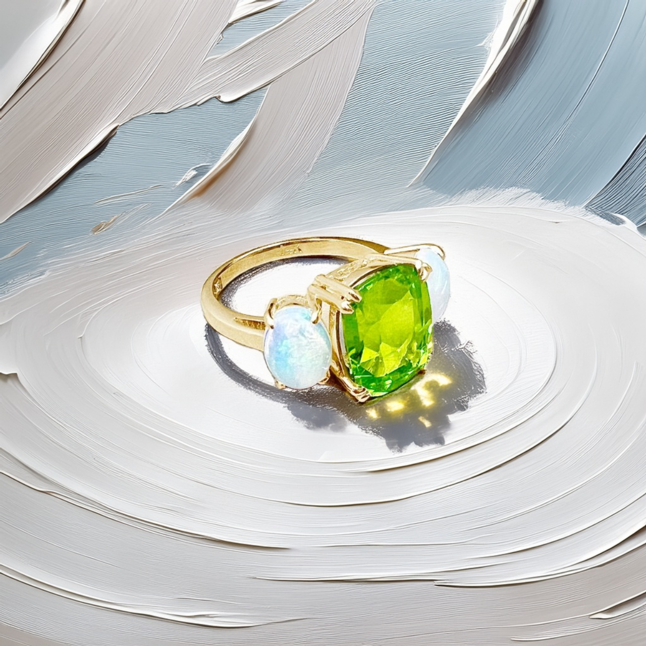 Plena Natura | Opal And Peridot Ring