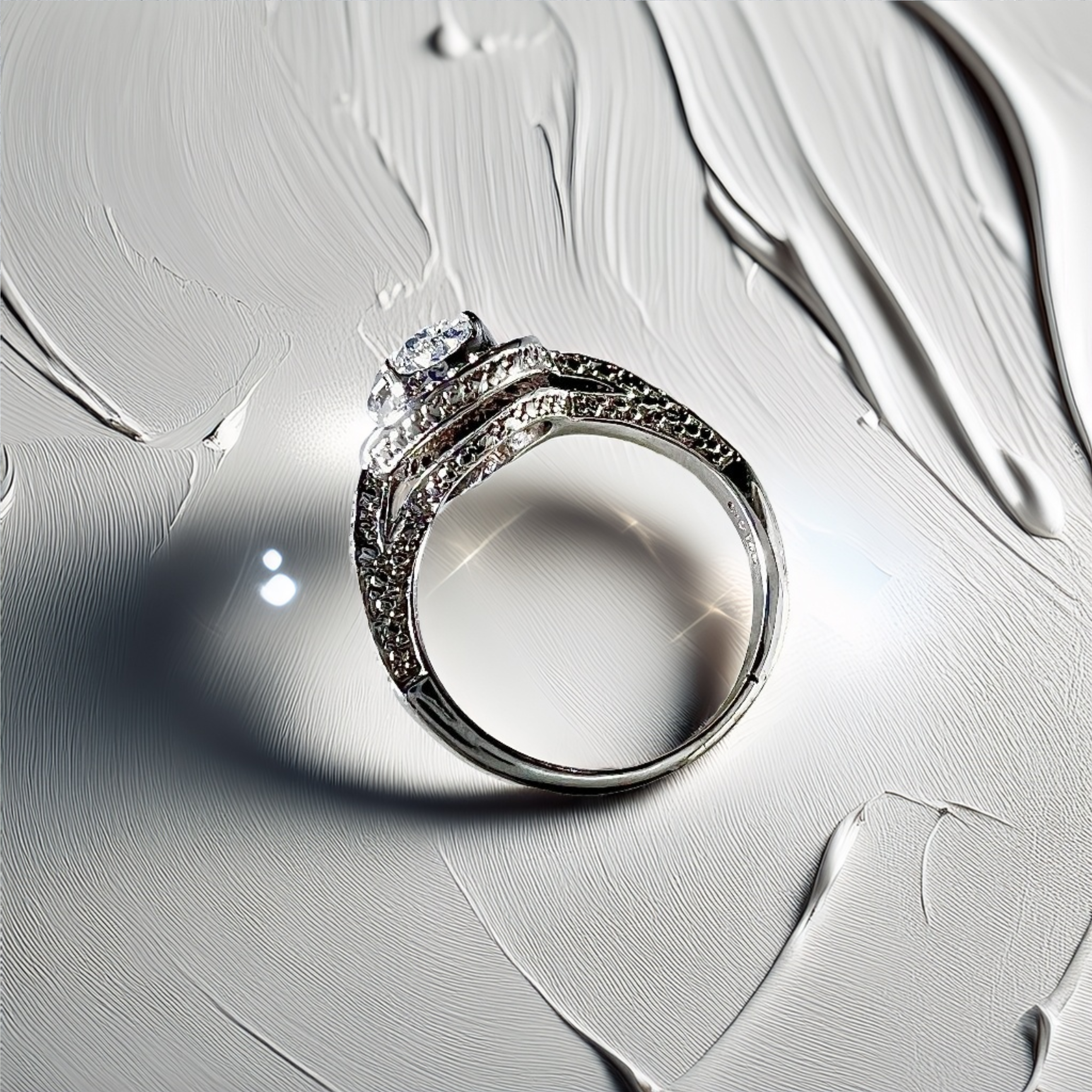 1.50ct Oval-Cut Lab Diamond Halo Engagement Ring White Gold