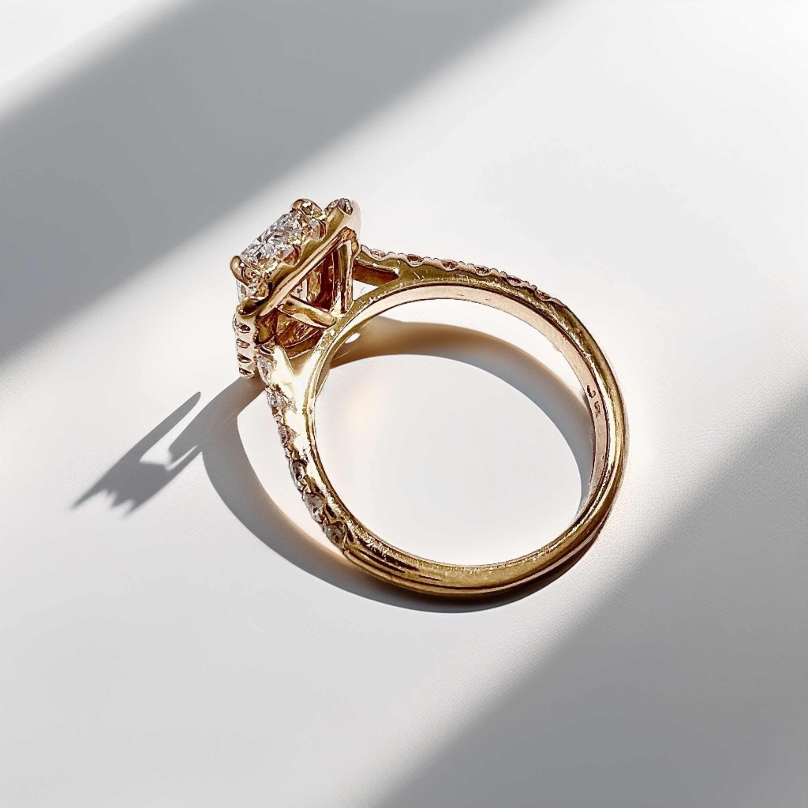 Radiant Cut Halo Engagement Ring 2.34tcw