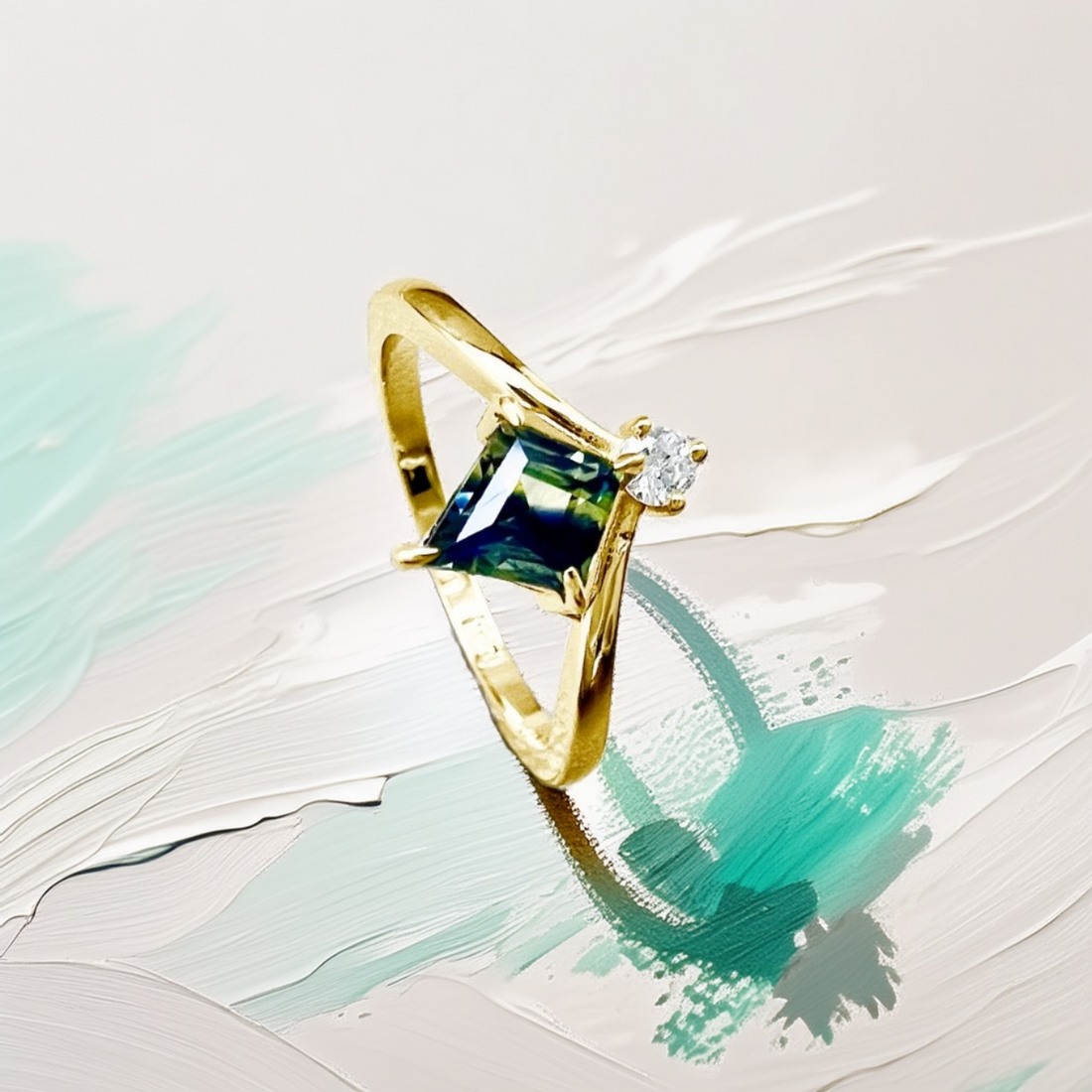 Reginae | Parti Sapphire Engagement Ring