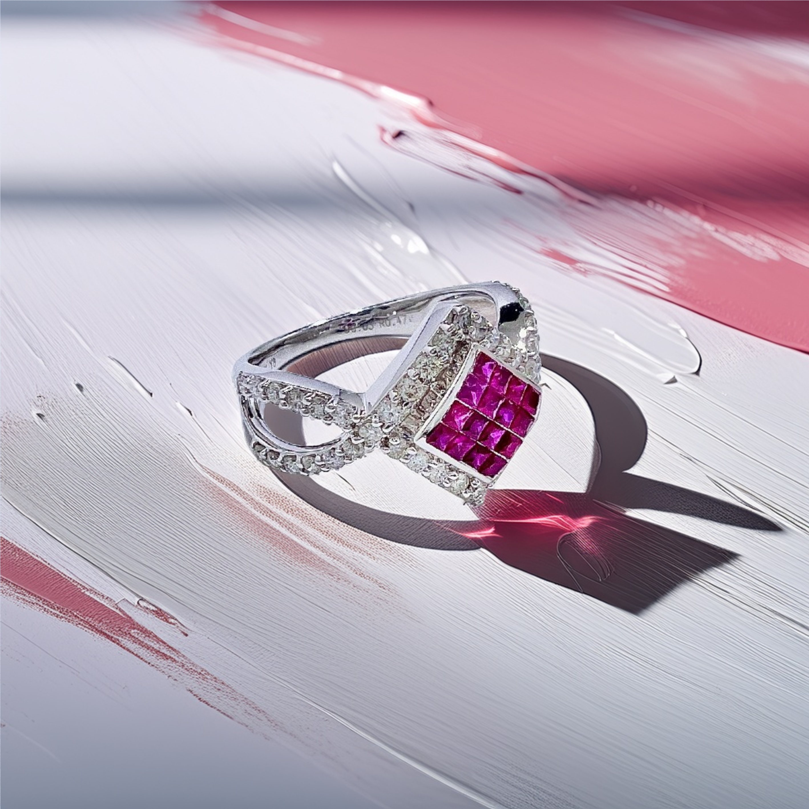 Ruby Diamond Ring | Ruby Cocktail Ring