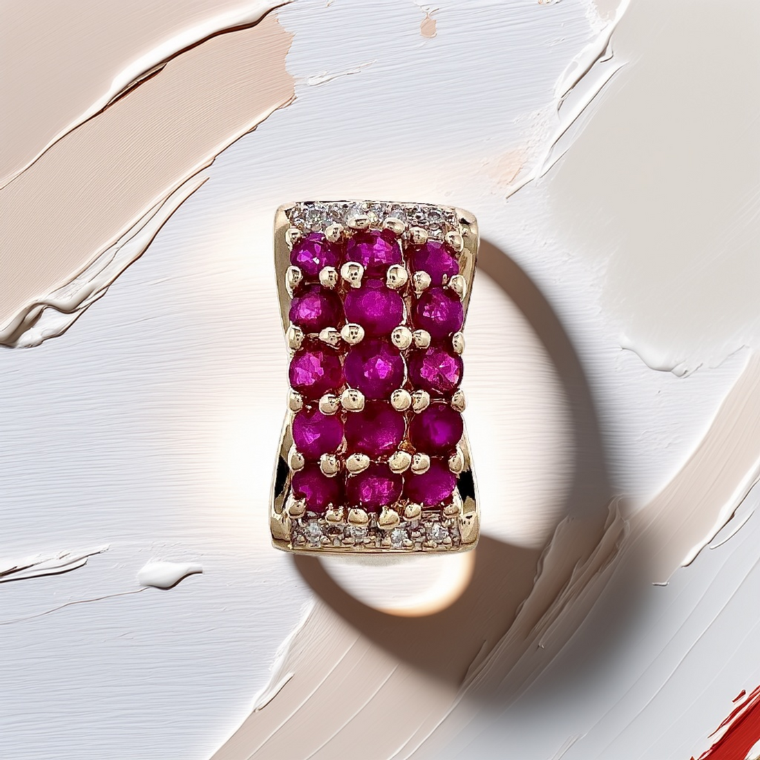 Ruby Diamond Ring | Vintage Ruby Ring