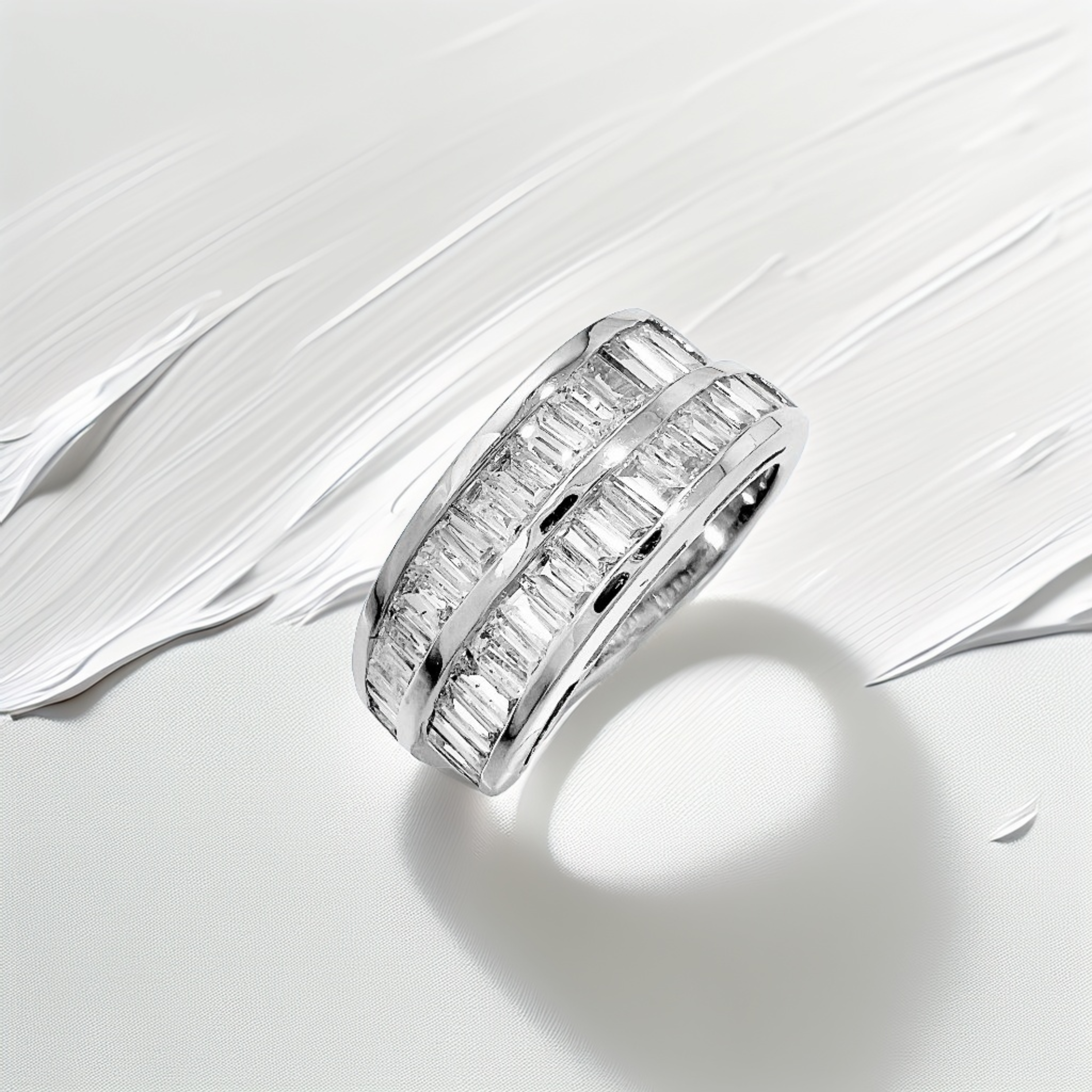 18kt Baguette Diamond Cocktail Ring 2tcw