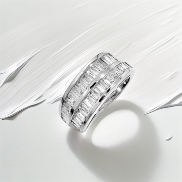 18kt Baguette Diamond Cocktail Ring 2tcw