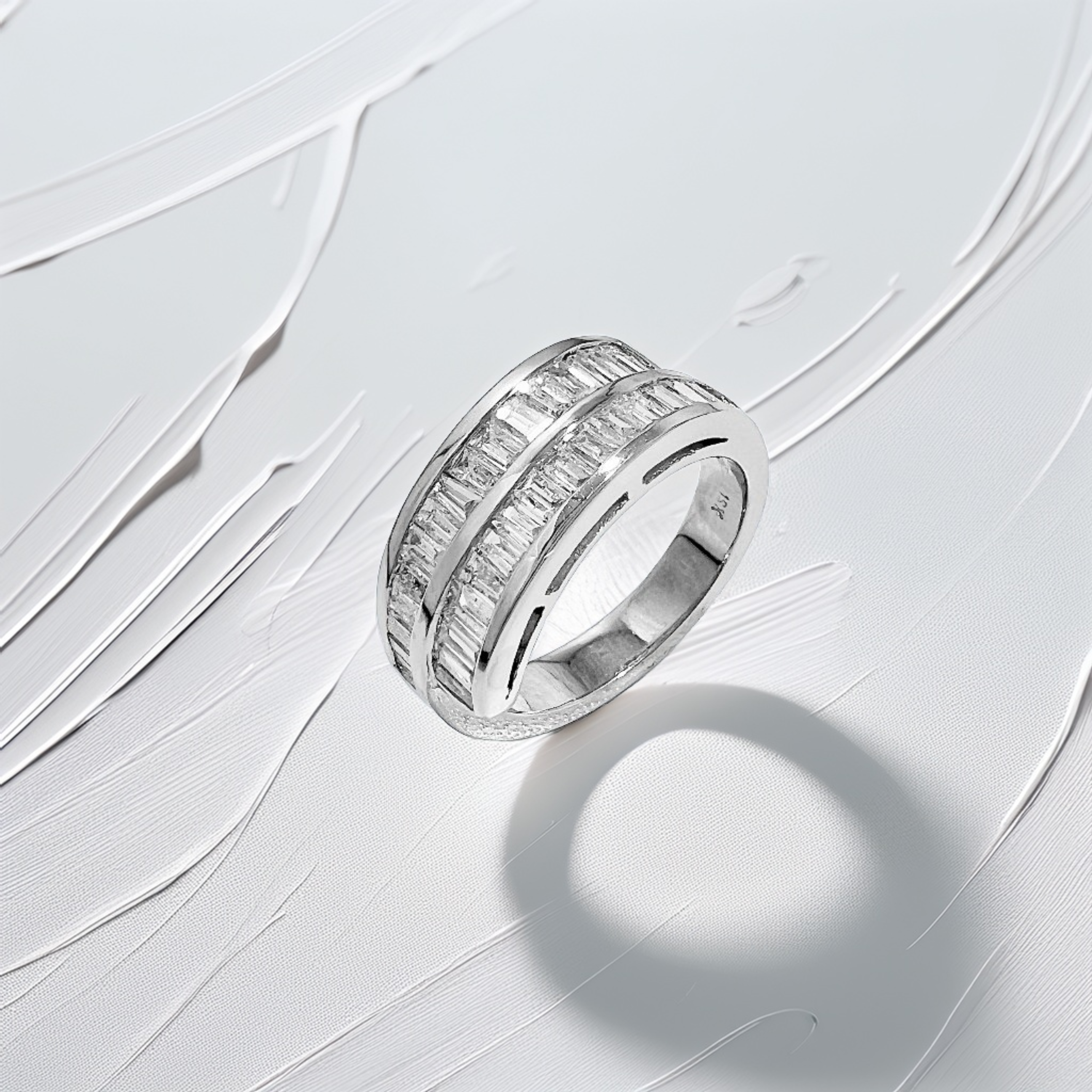 18kt Baguette Diamond Cocktail Ring 2tcw