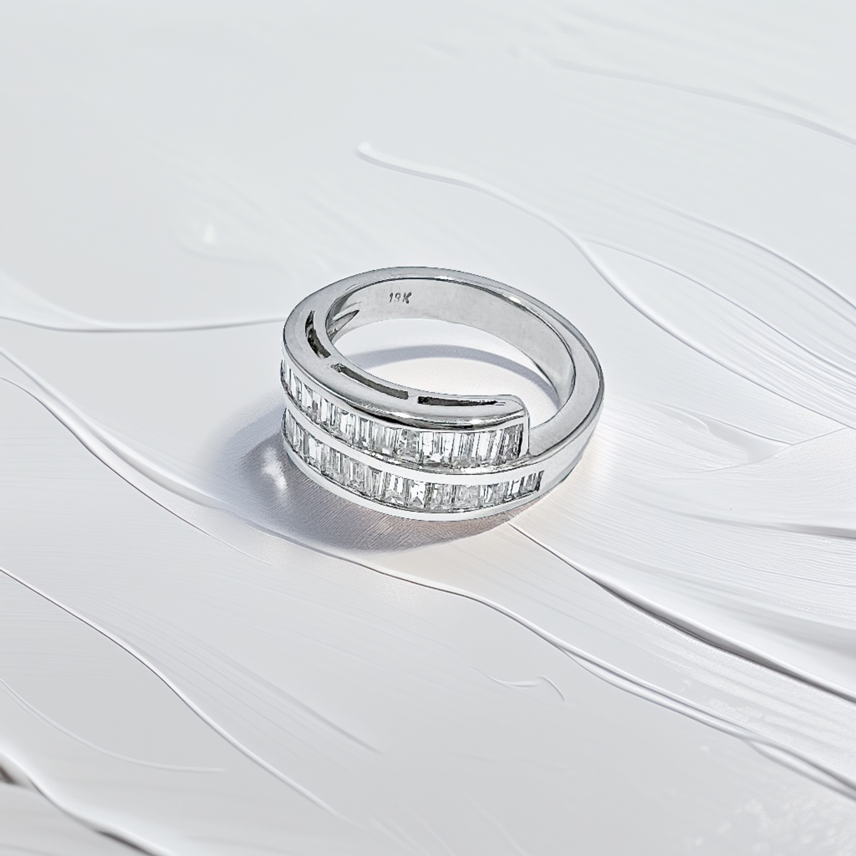 18kt Baguette Diamond Cocktail Ring 2tcw