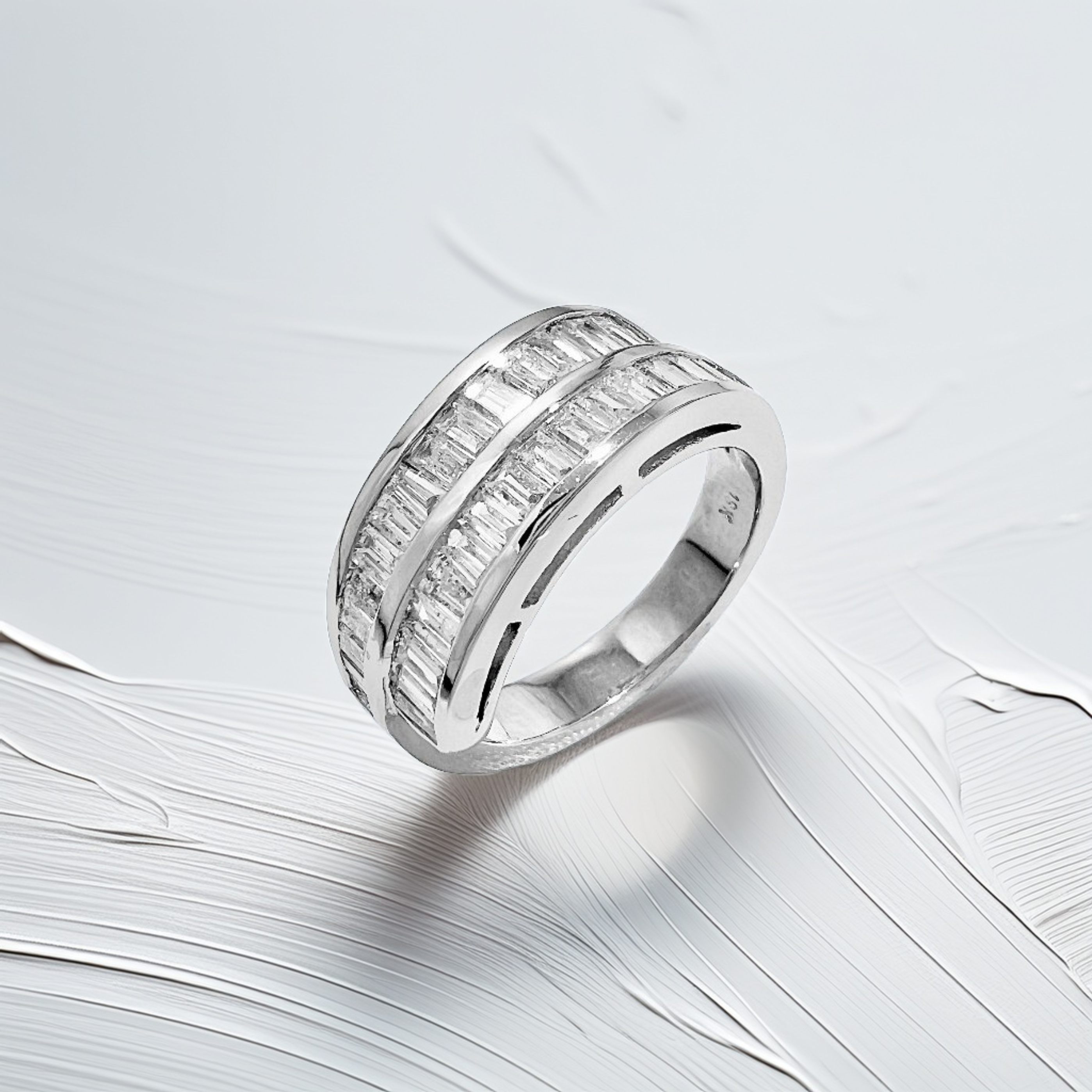 18kt Baguette Diamond Cocktail Ring 2tcw