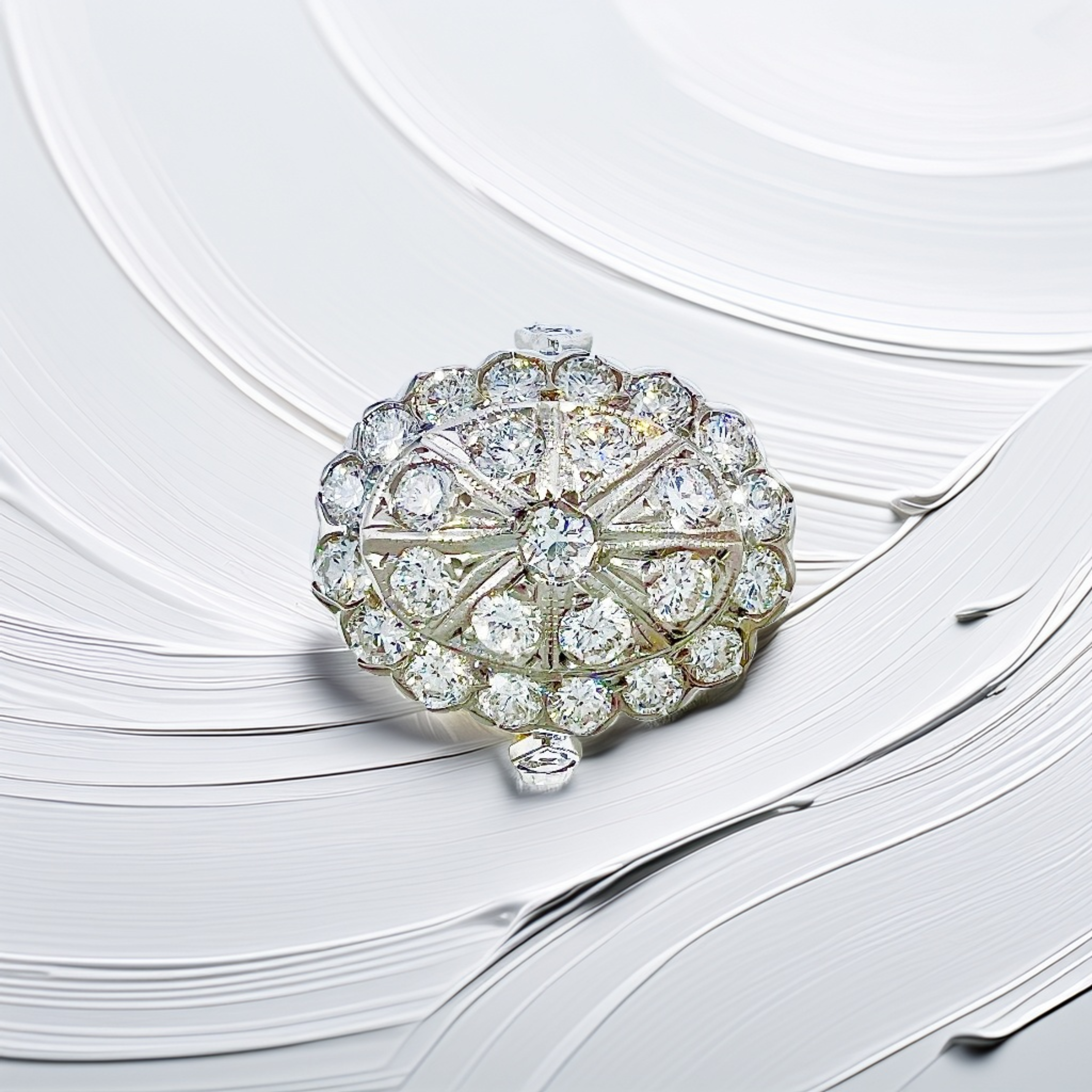 Two-Tone Diamond Vintage Ring 1.00tcw