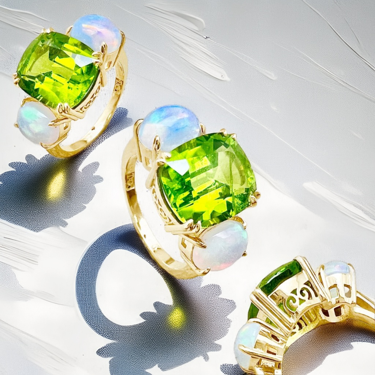 Plena Natura | Opal And Peridot Ring