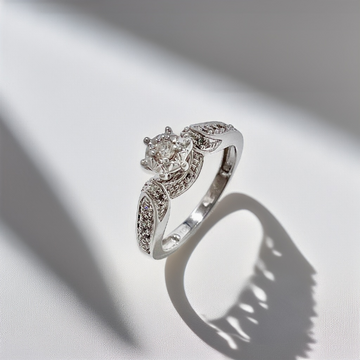 Vintage Diamond Engagement Ring 0.26tcw